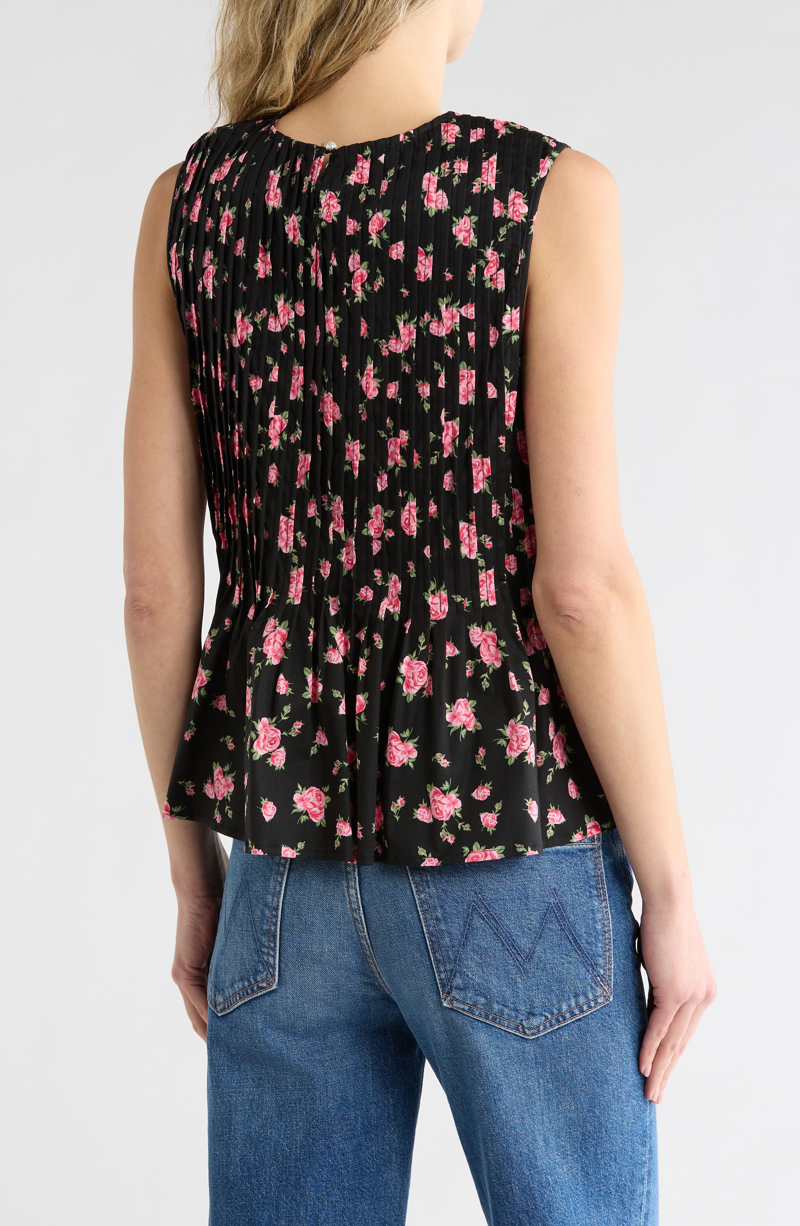 Pleated Printed Top - image 2