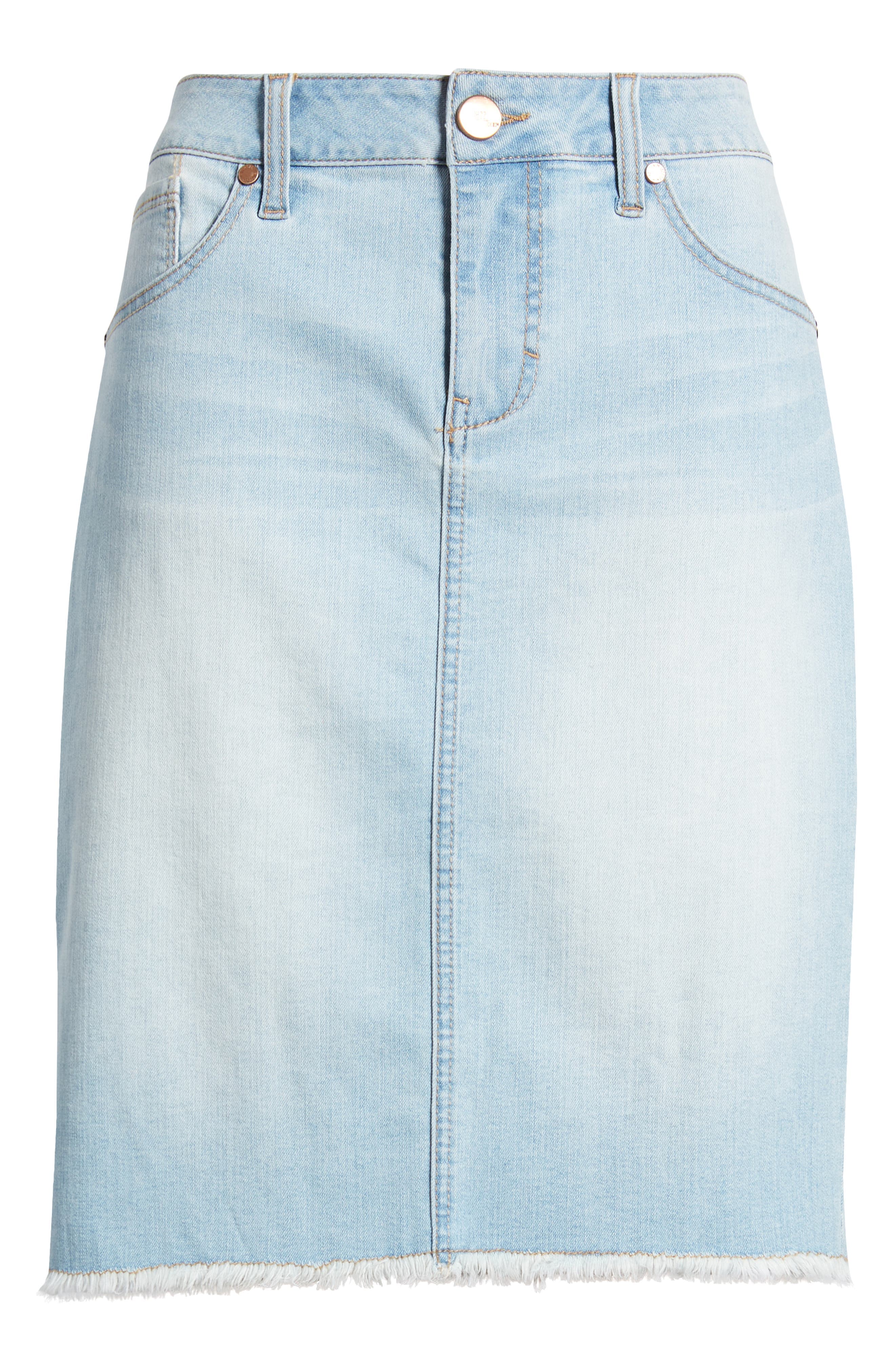 Frayed Denim Skirt