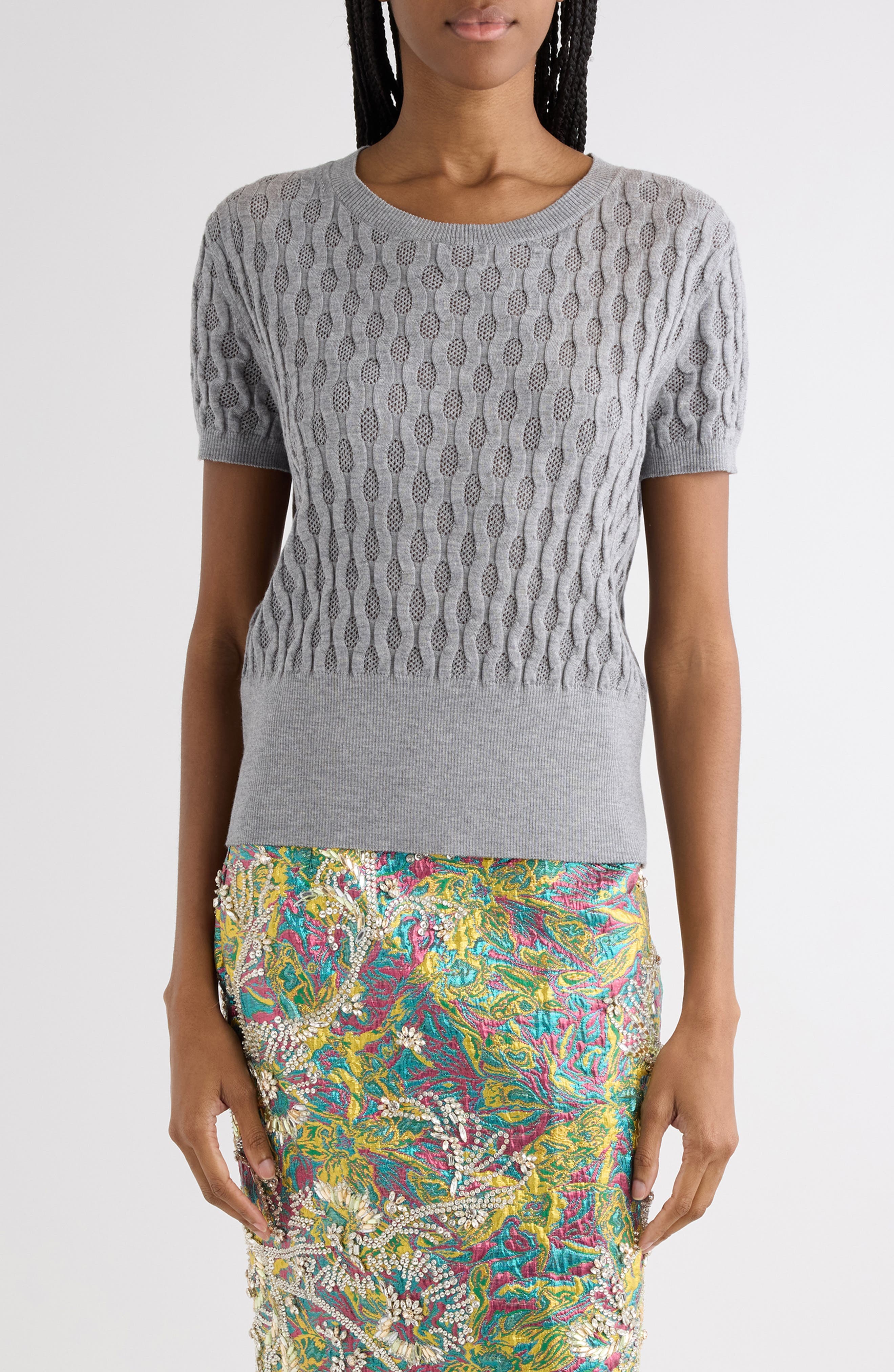 Target Short Sleeve Merino Wool Sweater - image 3