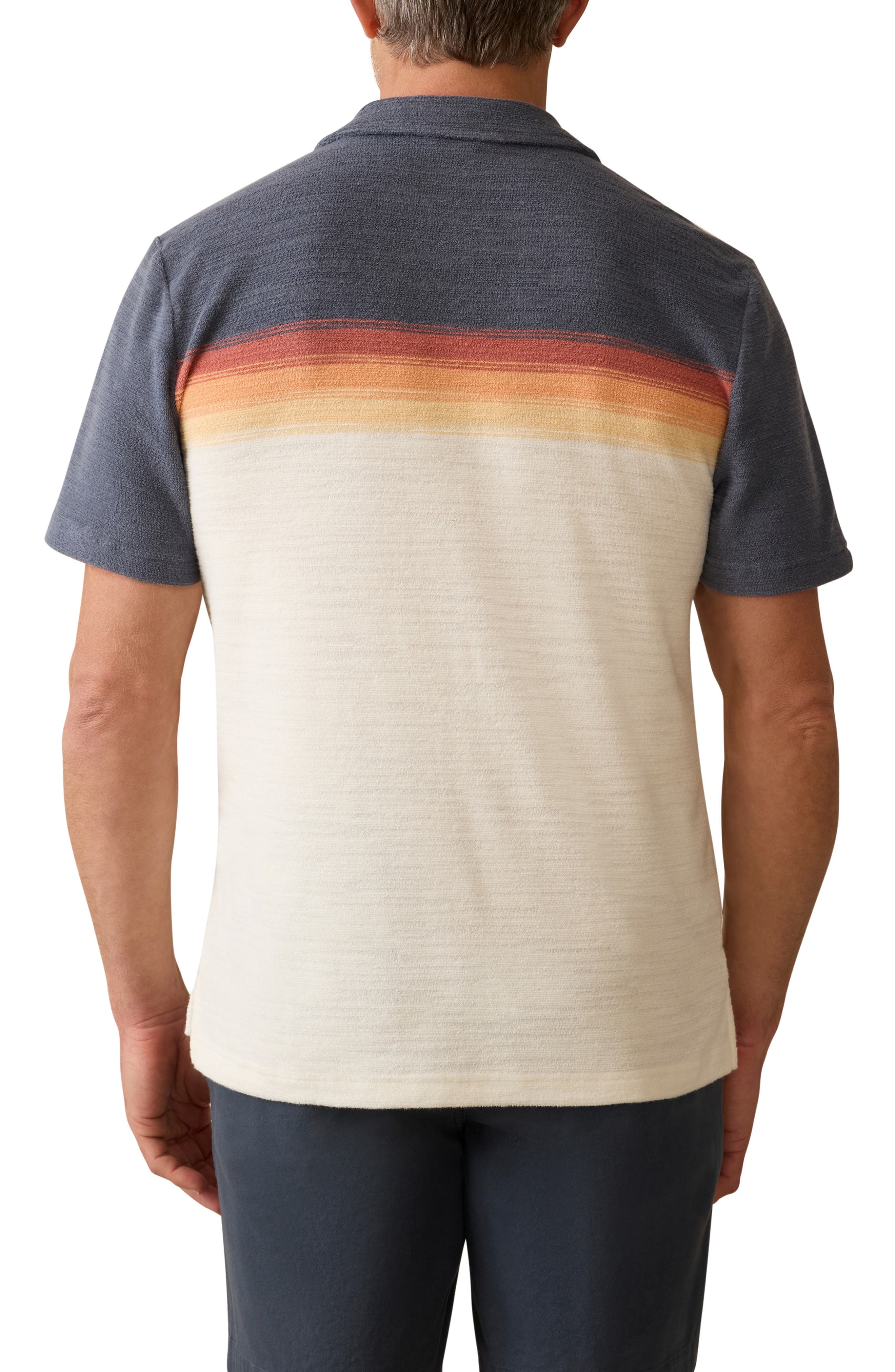 Cabana Surf Stripe Terry Cloth Polo - image 2