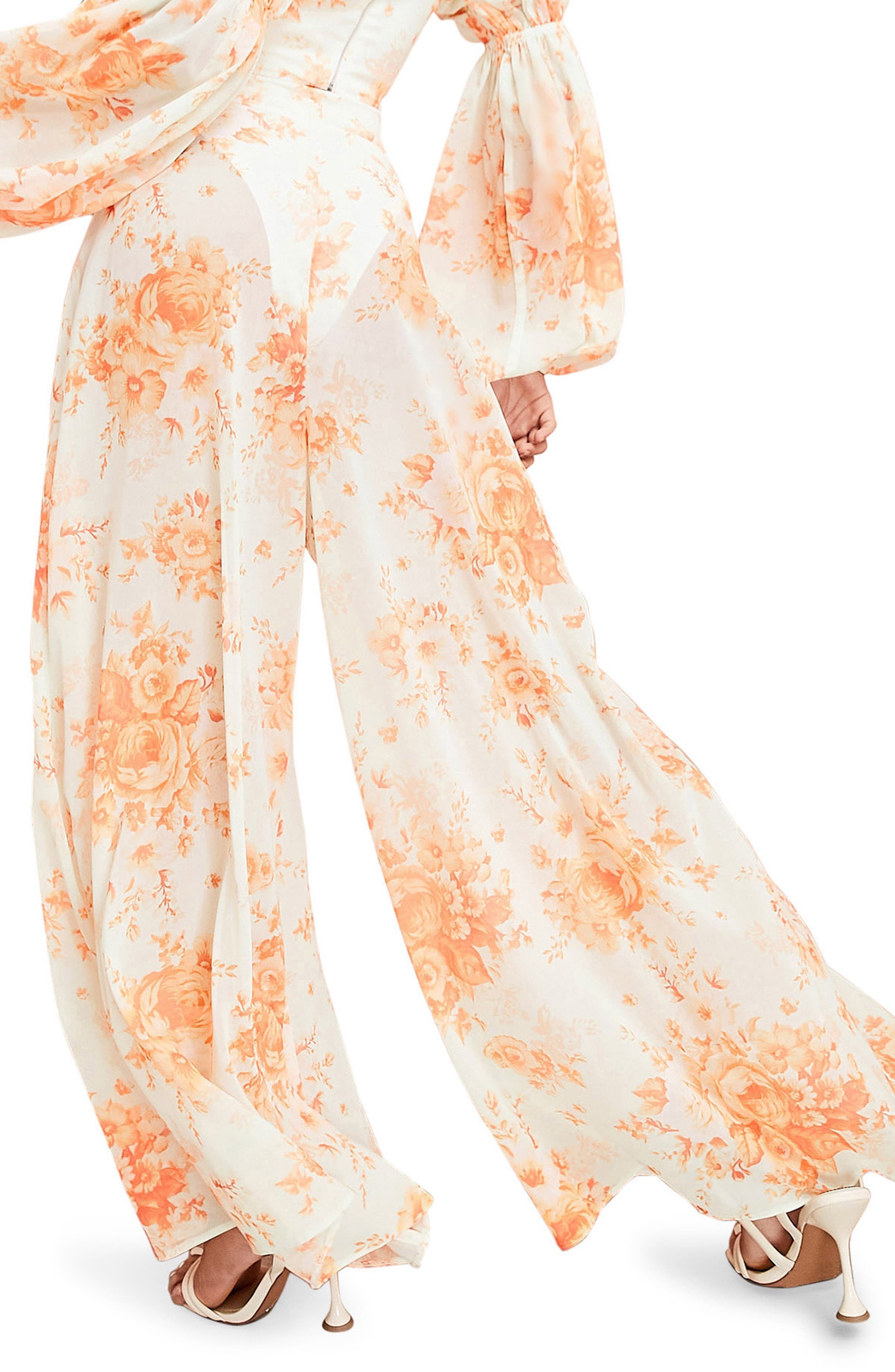 Floral Wide Leg Trousers - image 2