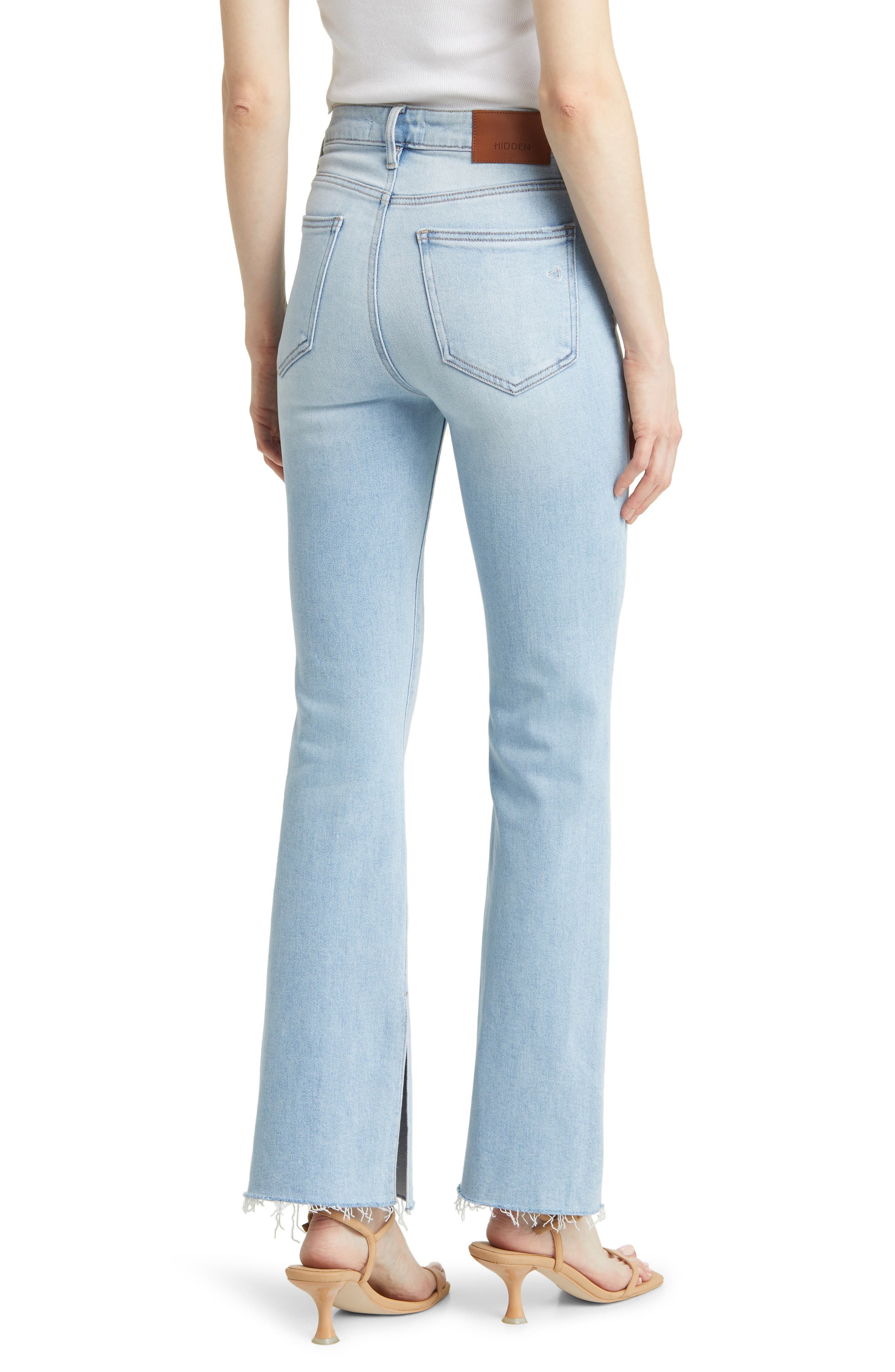 Raw Hem Bootcut Jeans - image 2