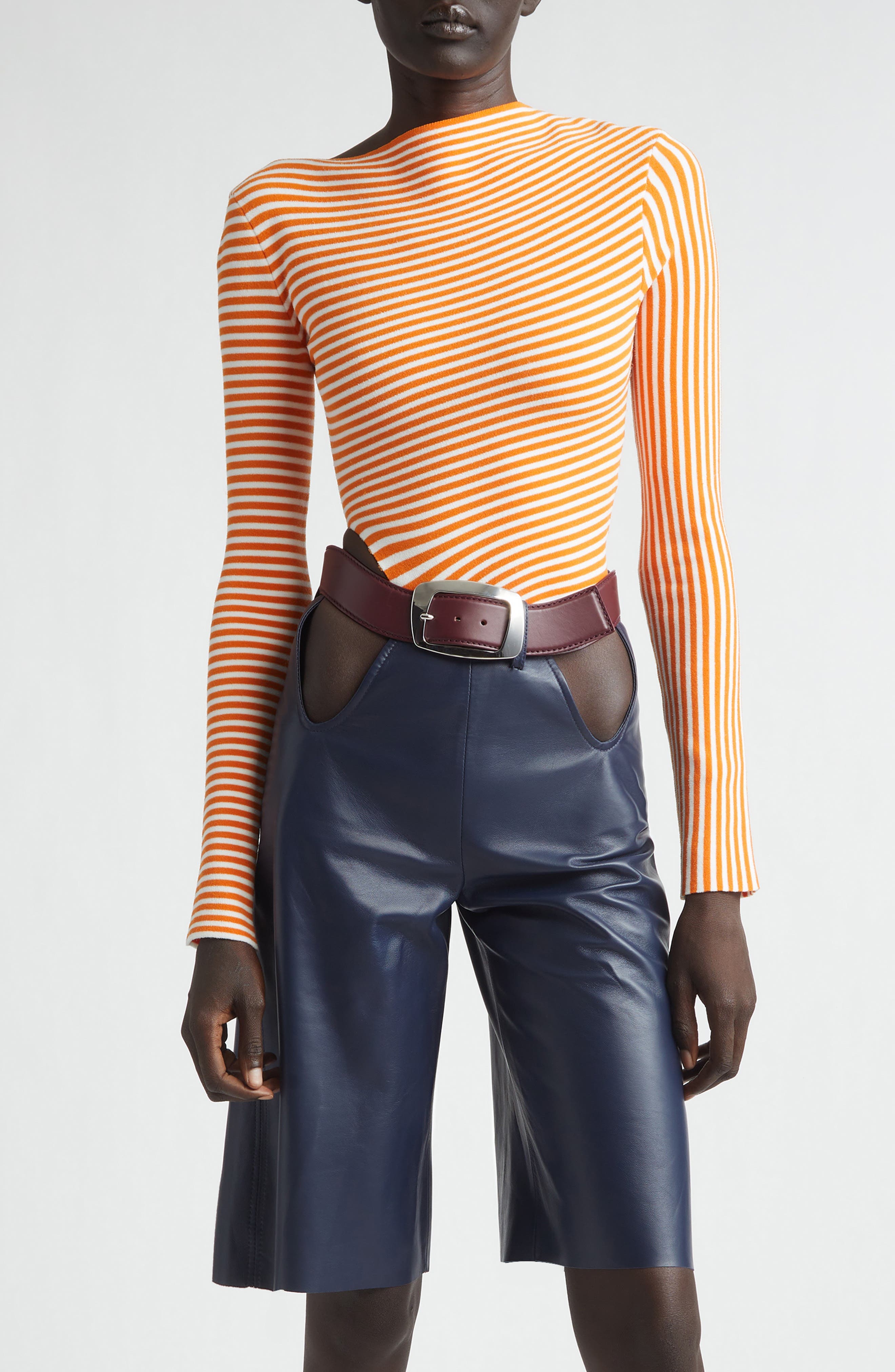 Stripe Long Sleeve Bodysuit - image 1