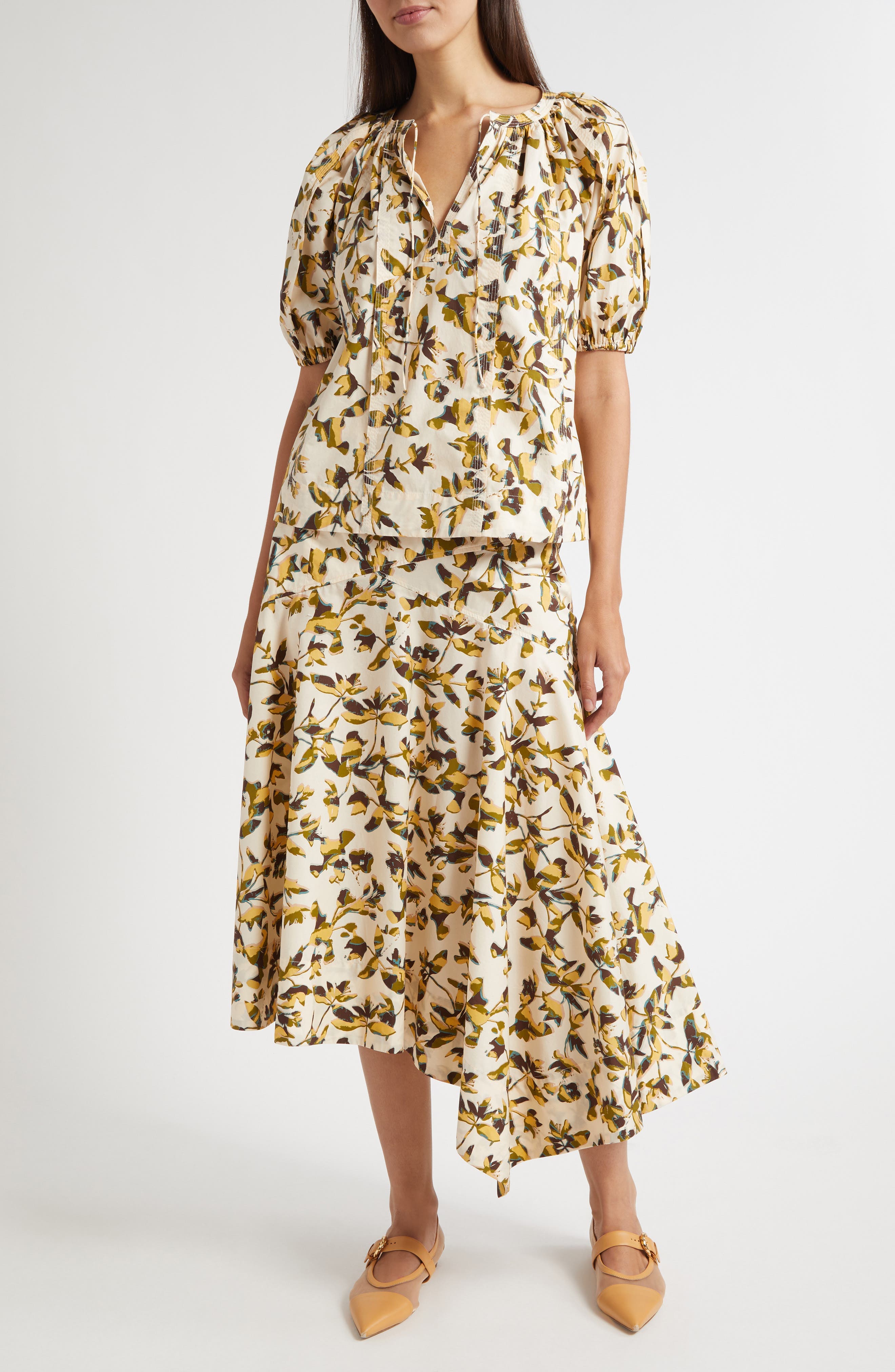 Annika High Waist Asymmetric Skirt - image 2