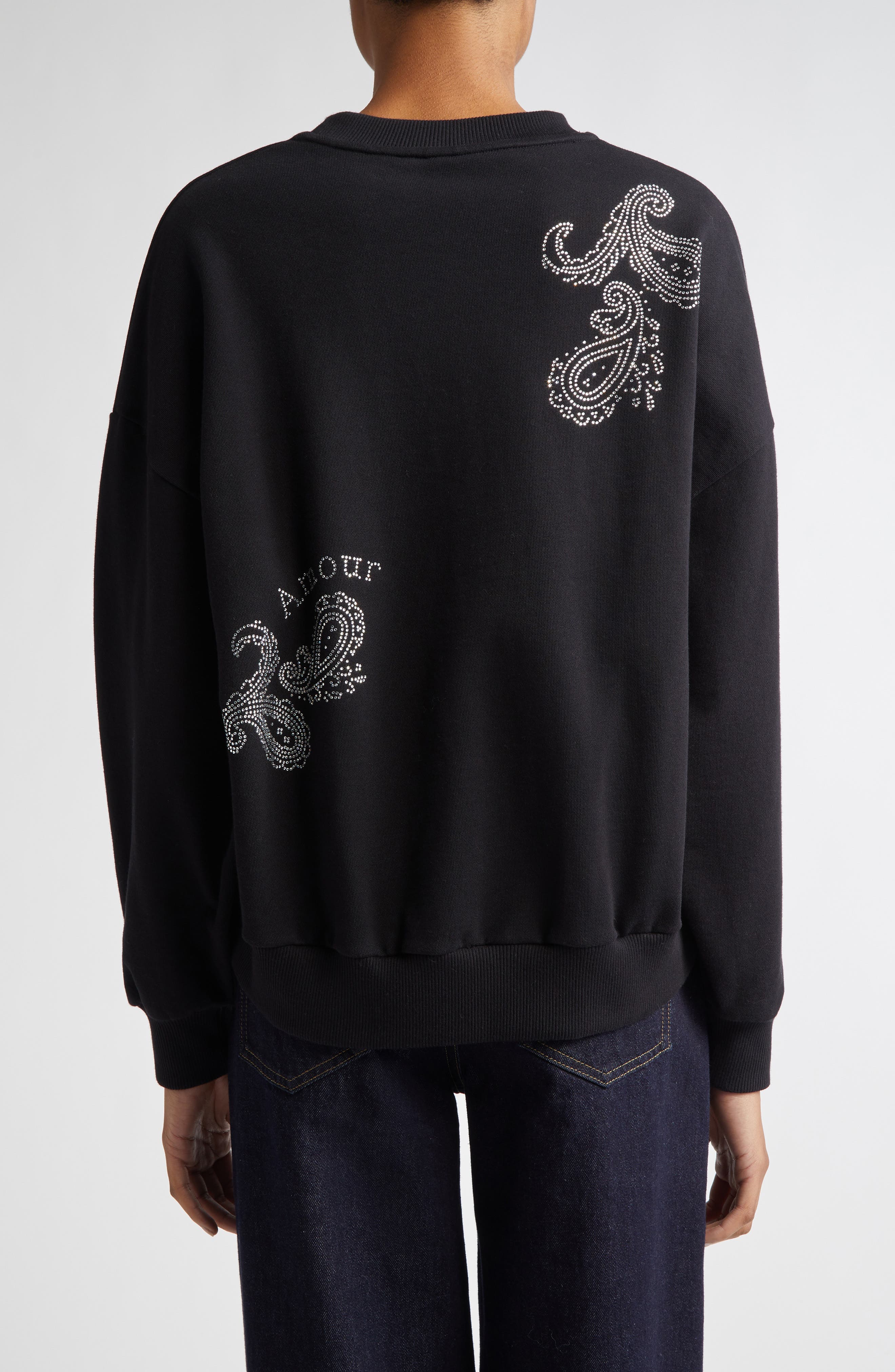 Paisley Embellished Graphic Sweatshirt - image 2