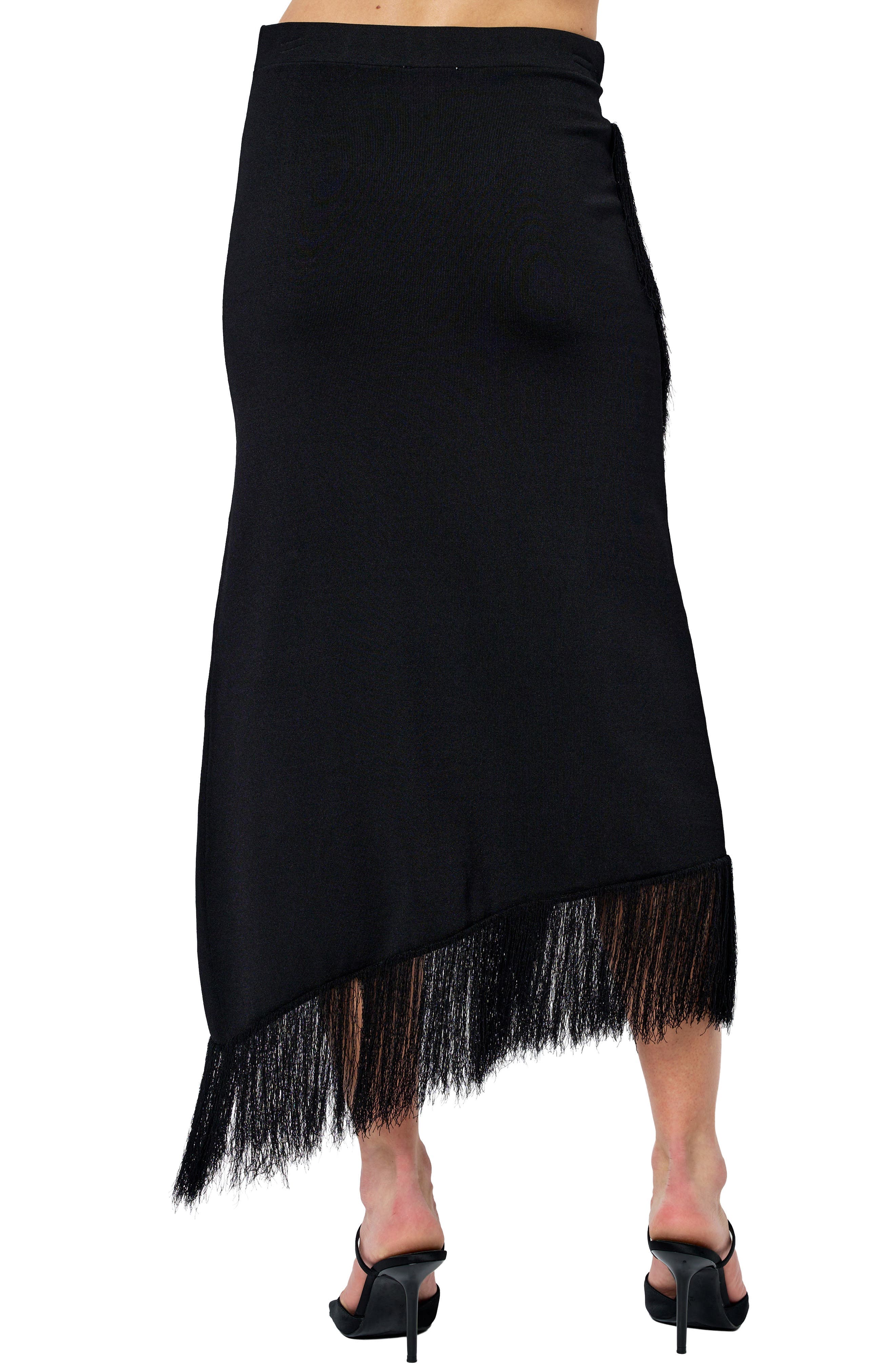 Chloe Asymmetric Fringe Skirt - image 2