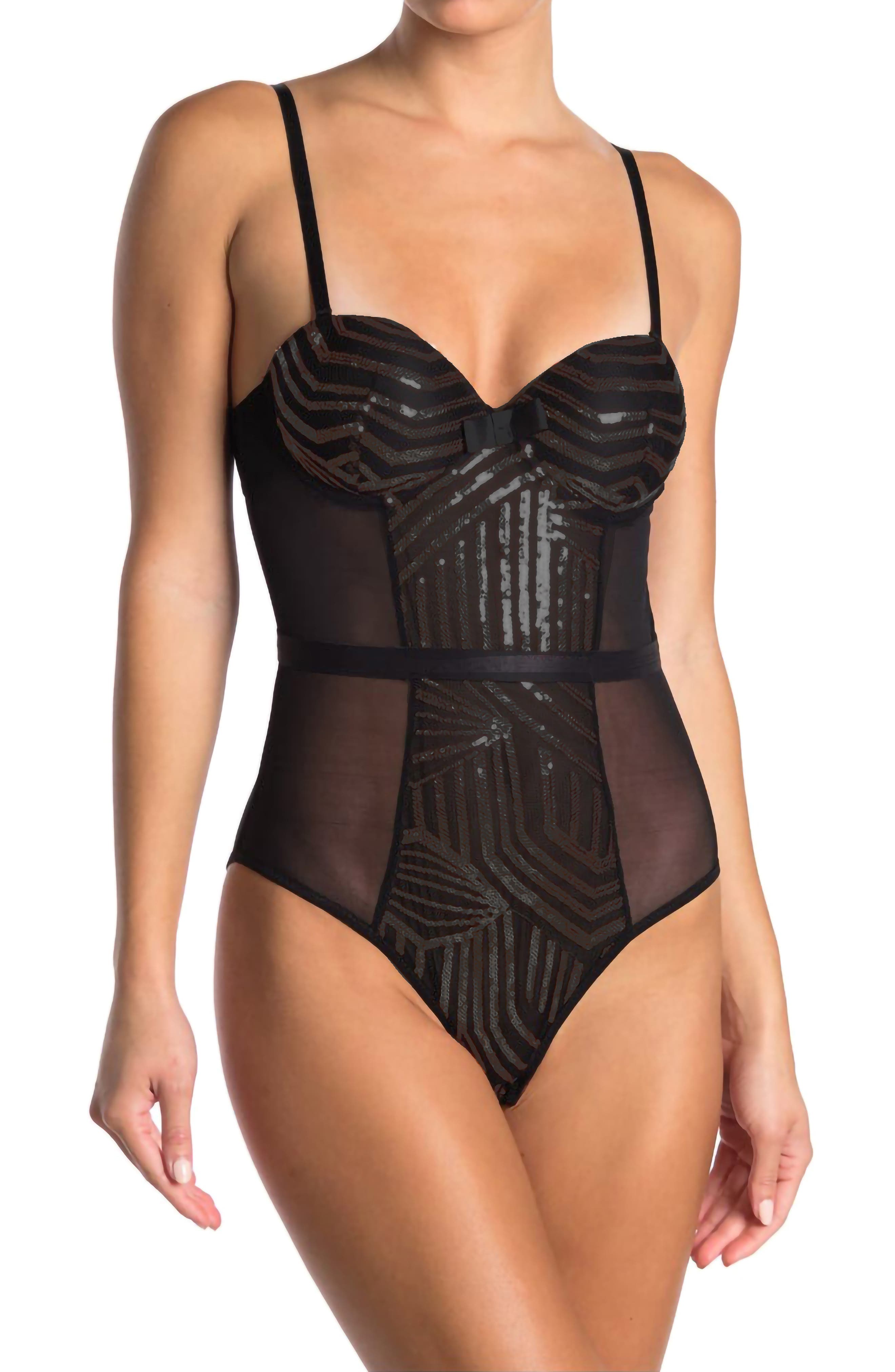 Sequin Panel Bodysuit - image 1
