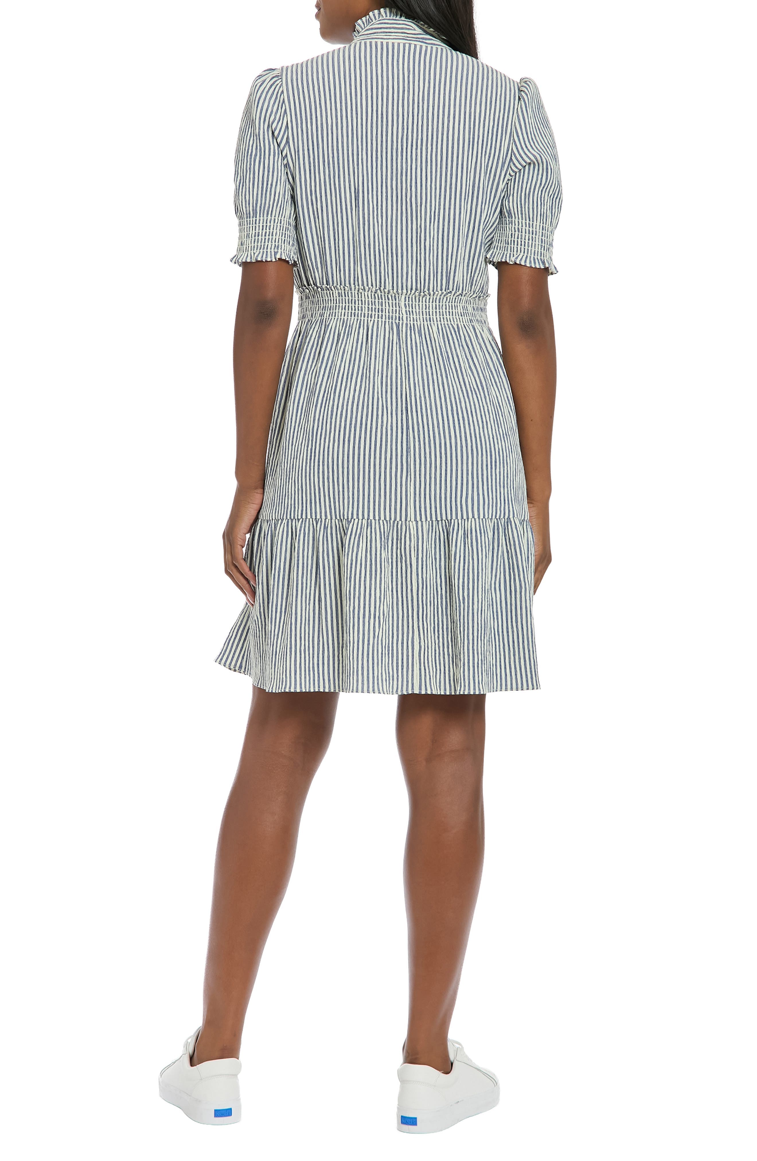 Puff Sleeve Smocked Dress - image 4