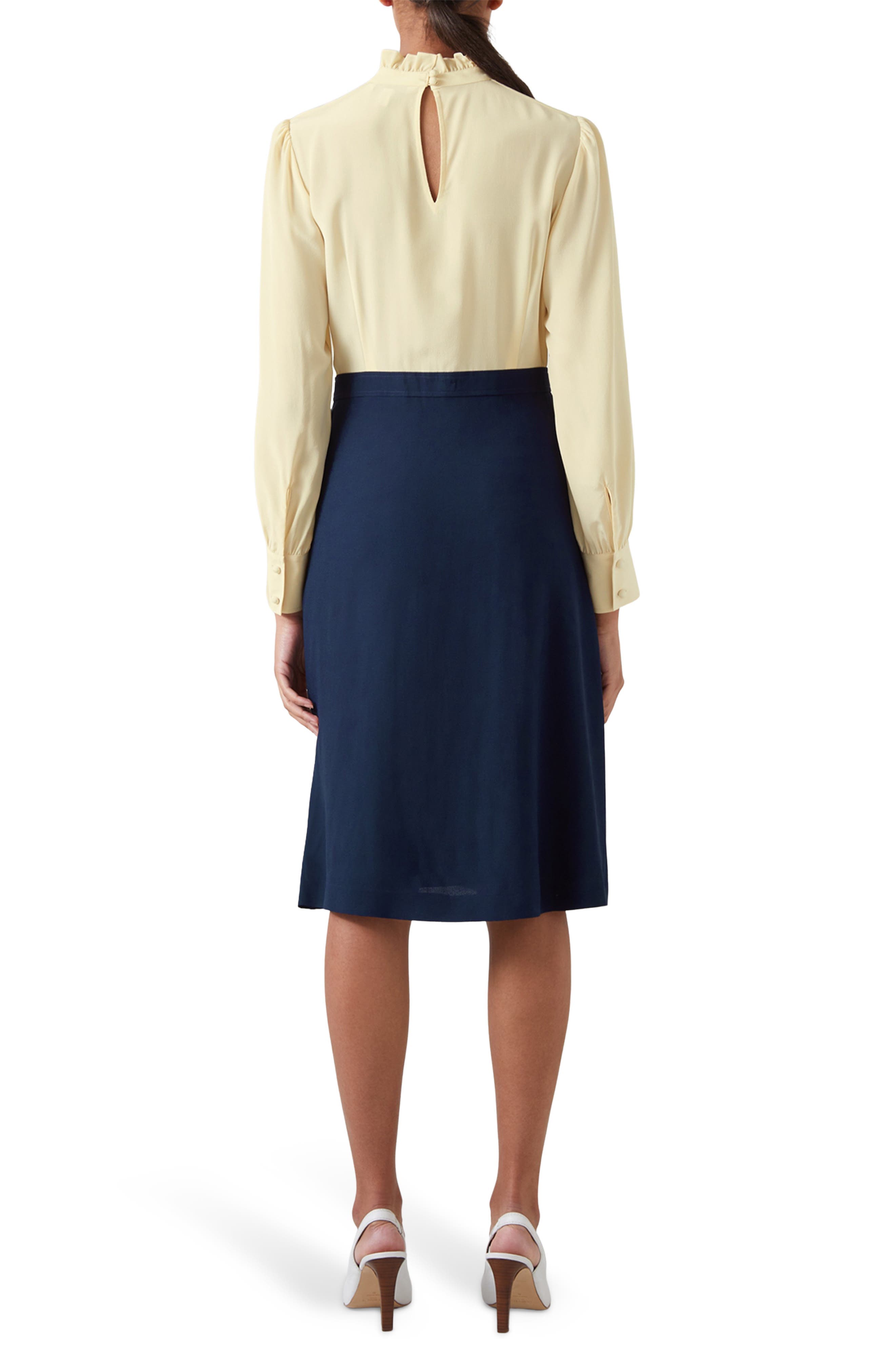 Tish Long Sleeve Crepe Dress - image 2