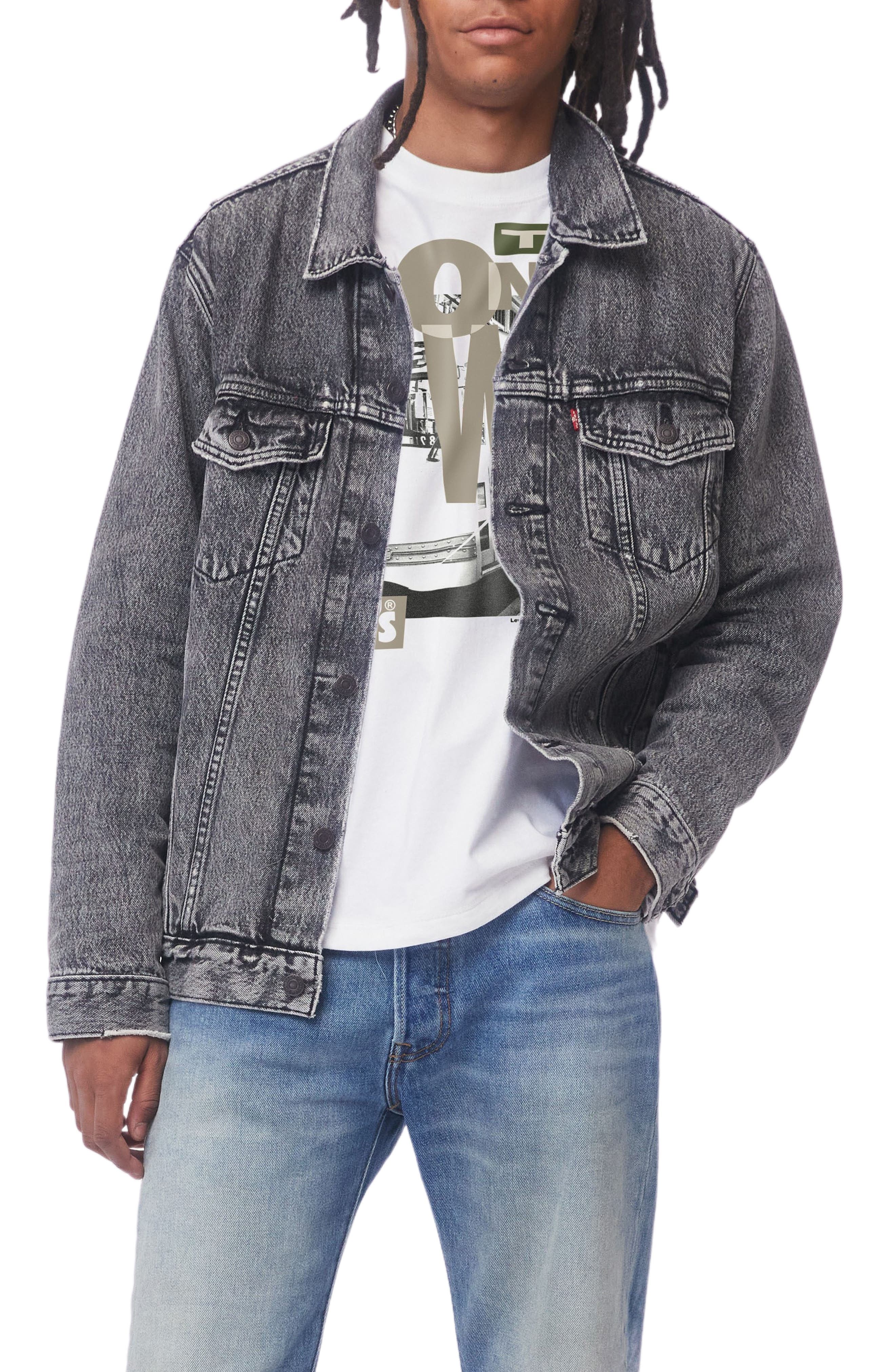 Relaxed Fit Denim Trucker Jacket - image 1