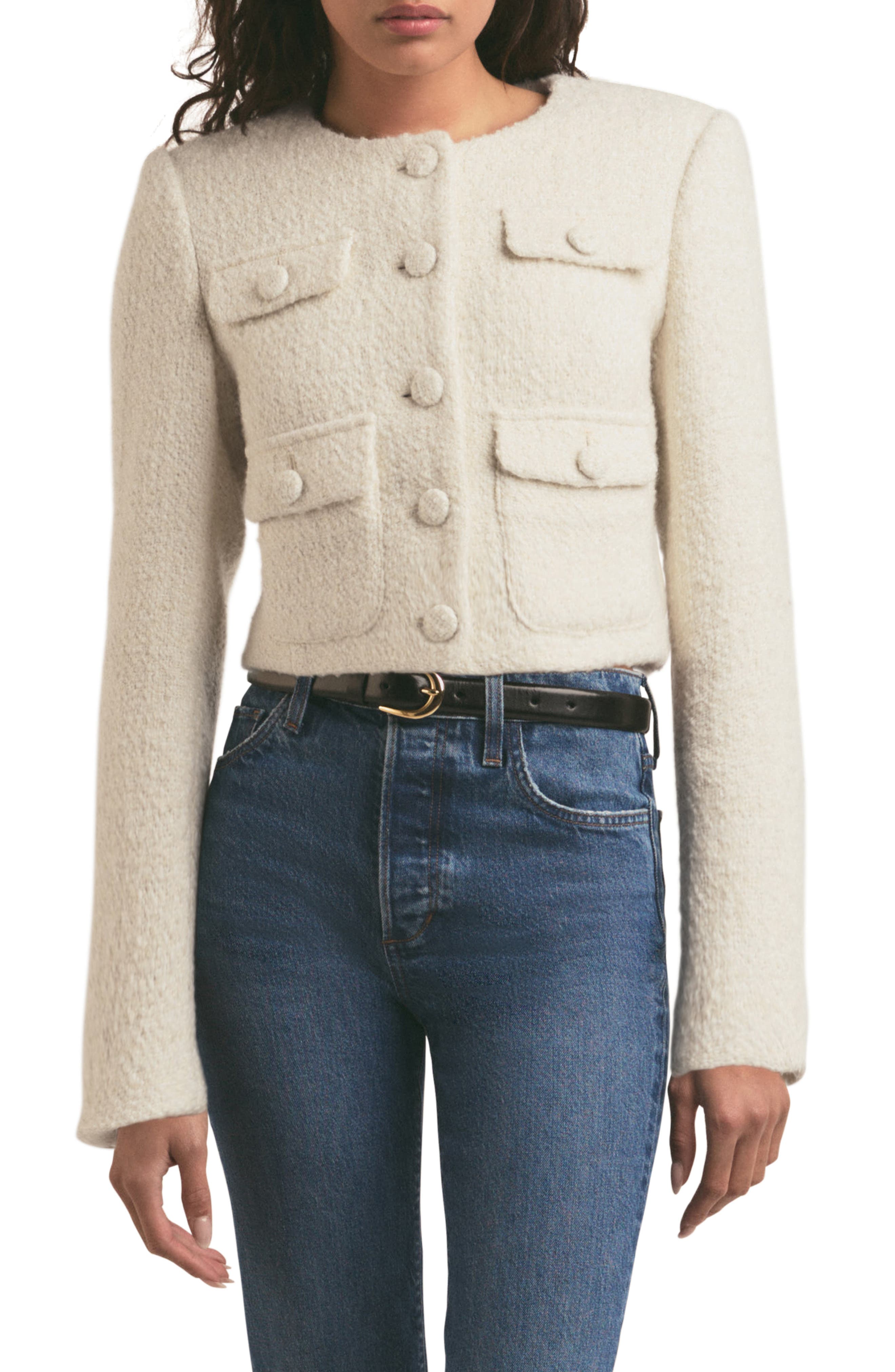 The Emily Boucle Crop Jacket - image 1
