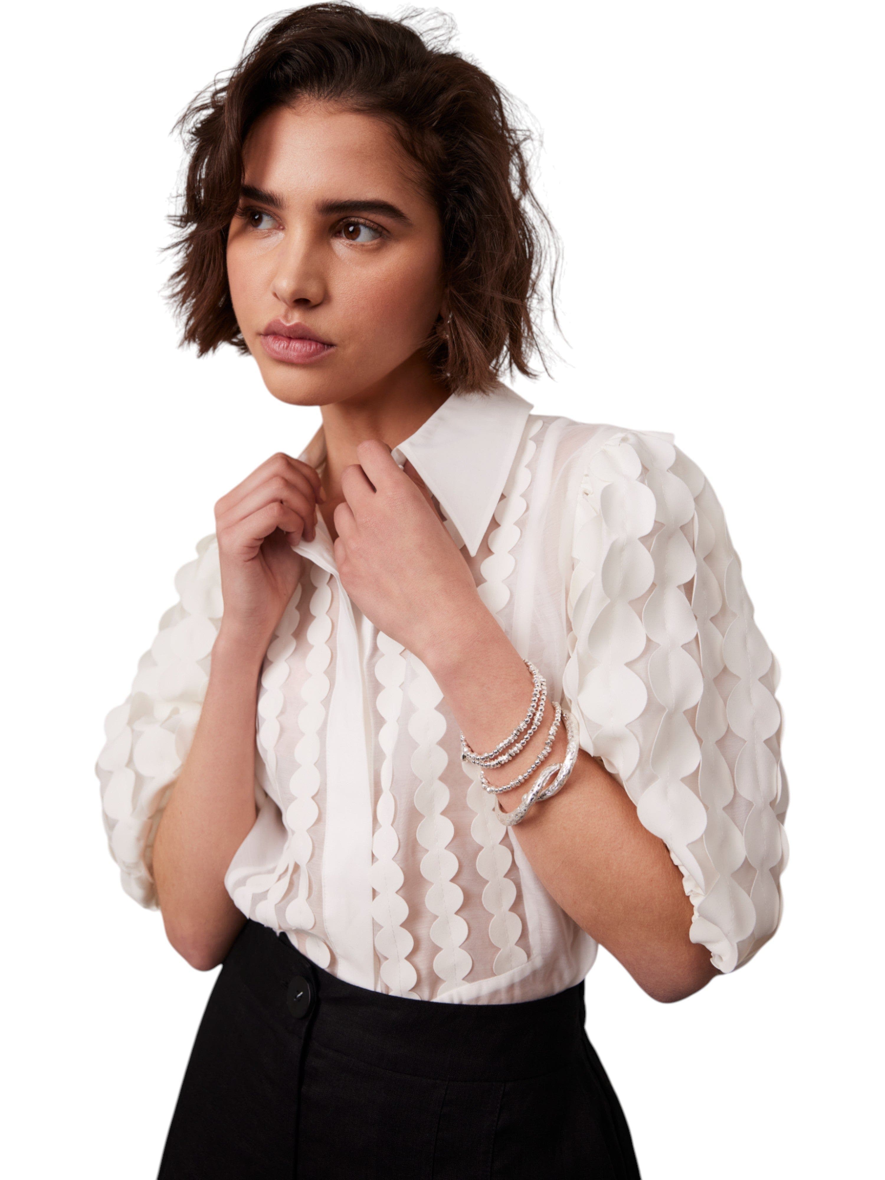 Applique Organza Shirt - image 2