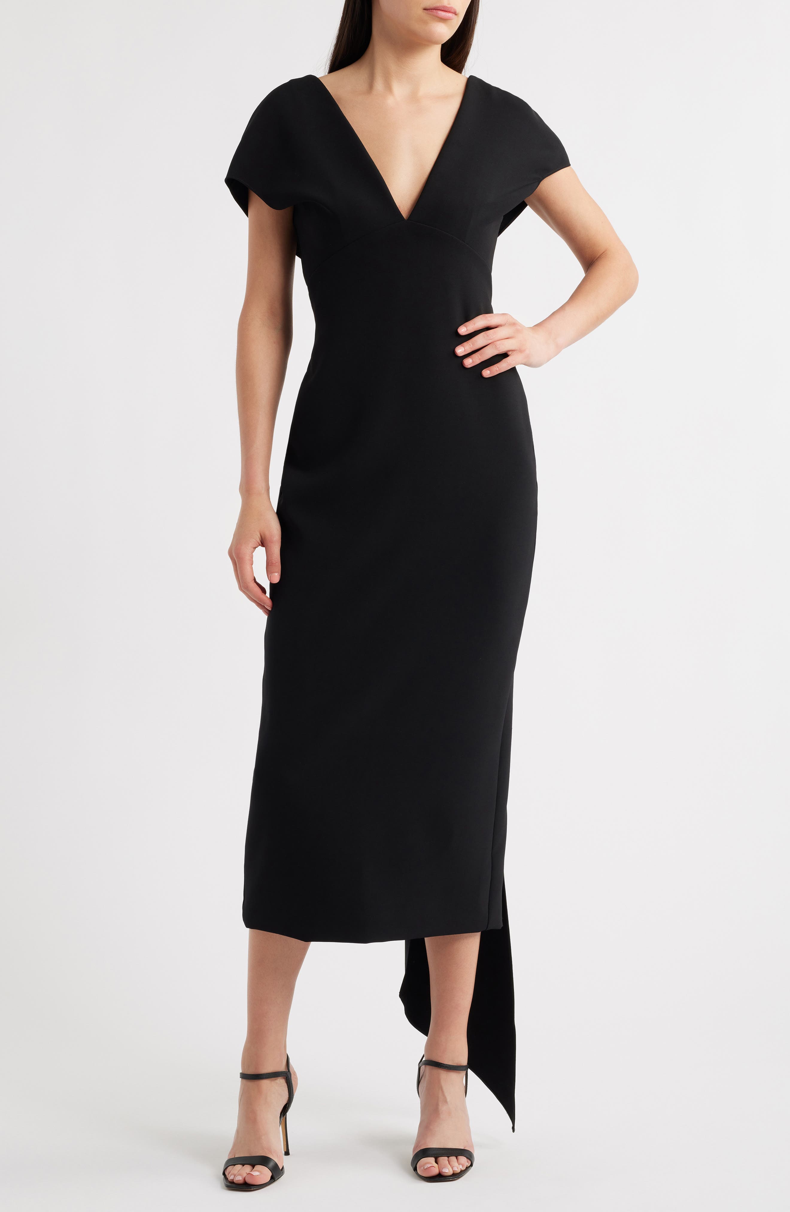 Crepe Cocktail Dress - image 1
