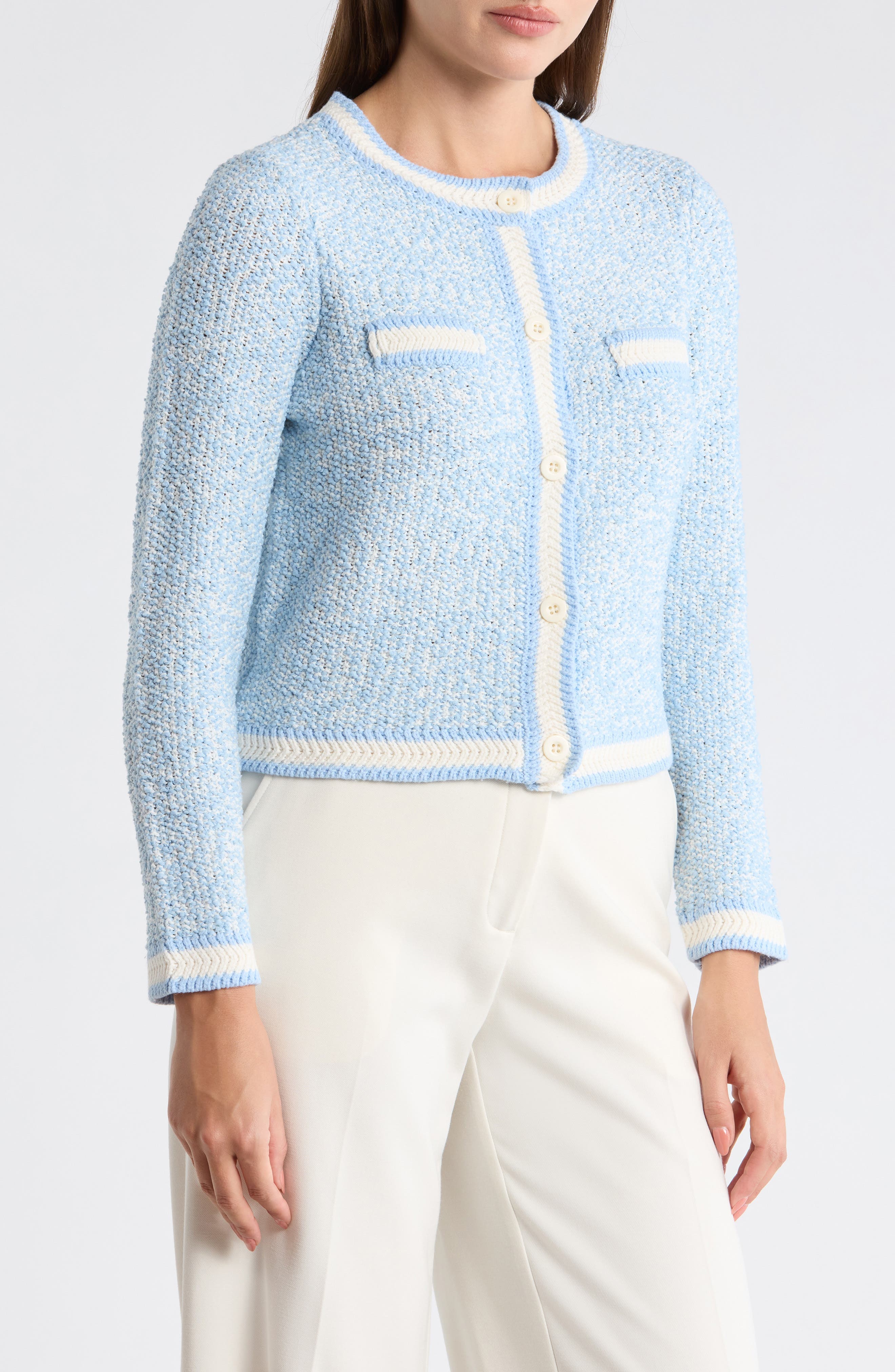 Boucle Sweater Jacket - image 1