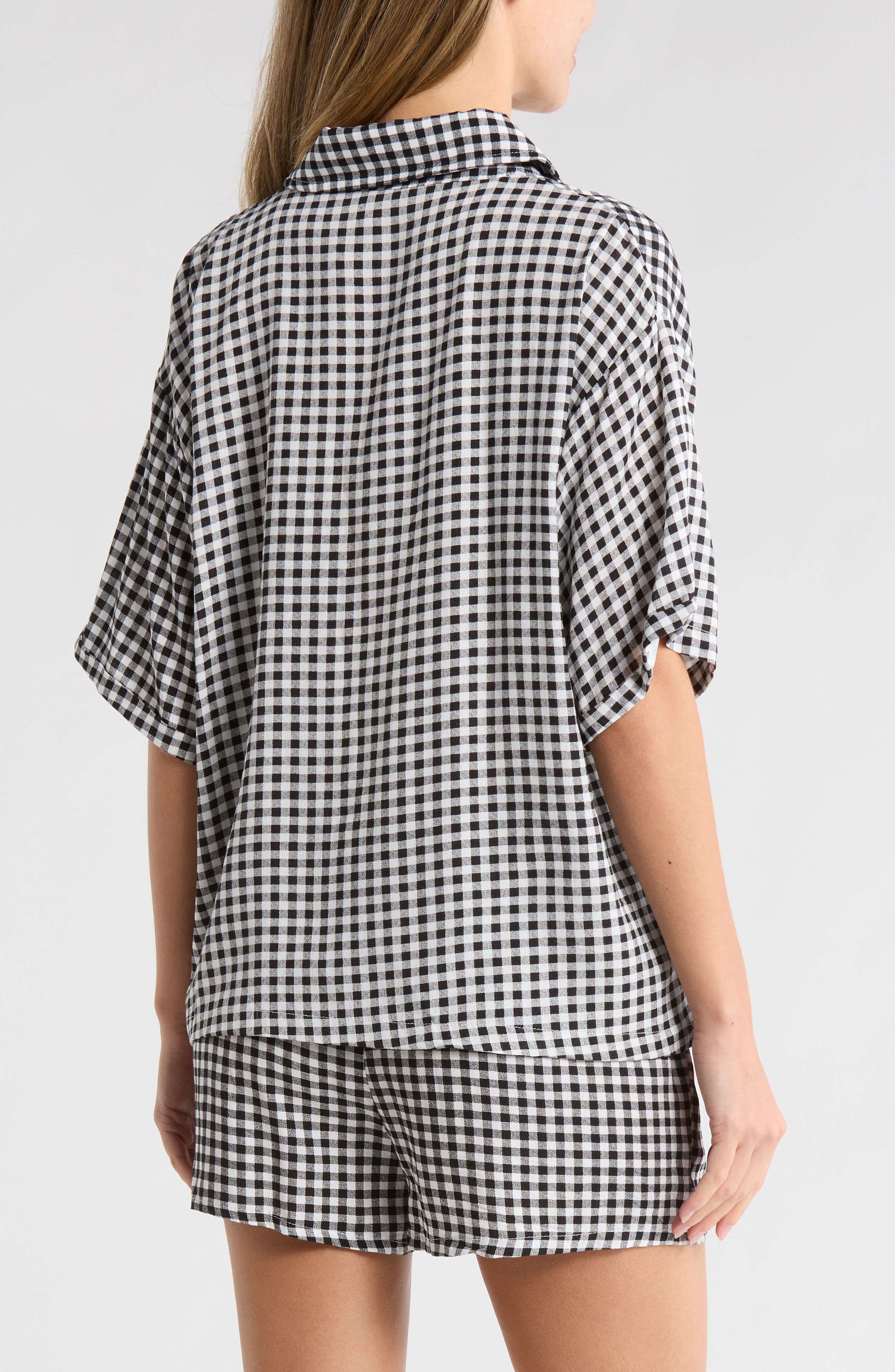 Heart Patch Cabana Button-Up Shirt & Shorts Cover-Up Set - image 4