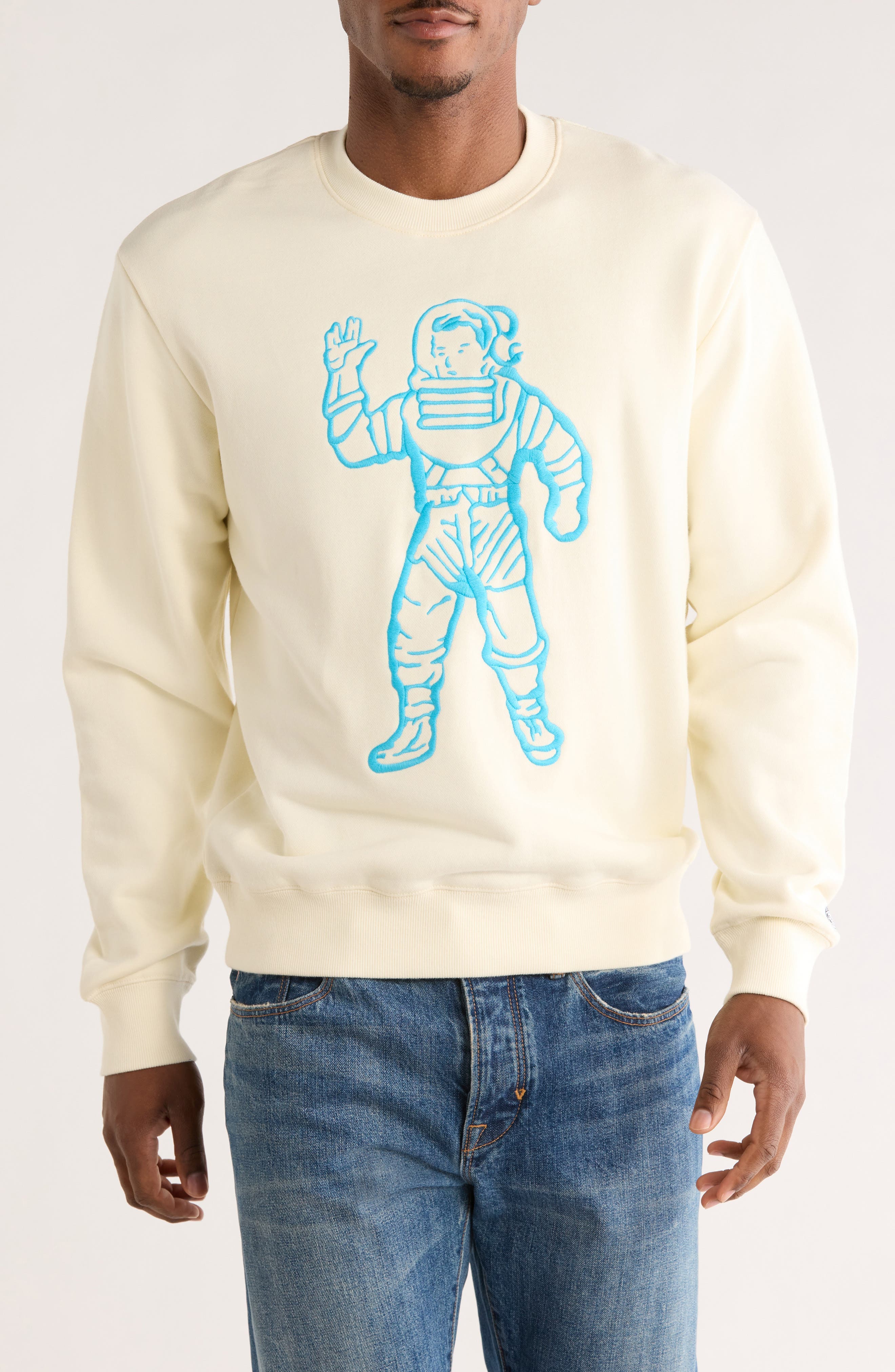 BB Astronaut Embroidered Cotton Crewneck Sweatshirt - image 5