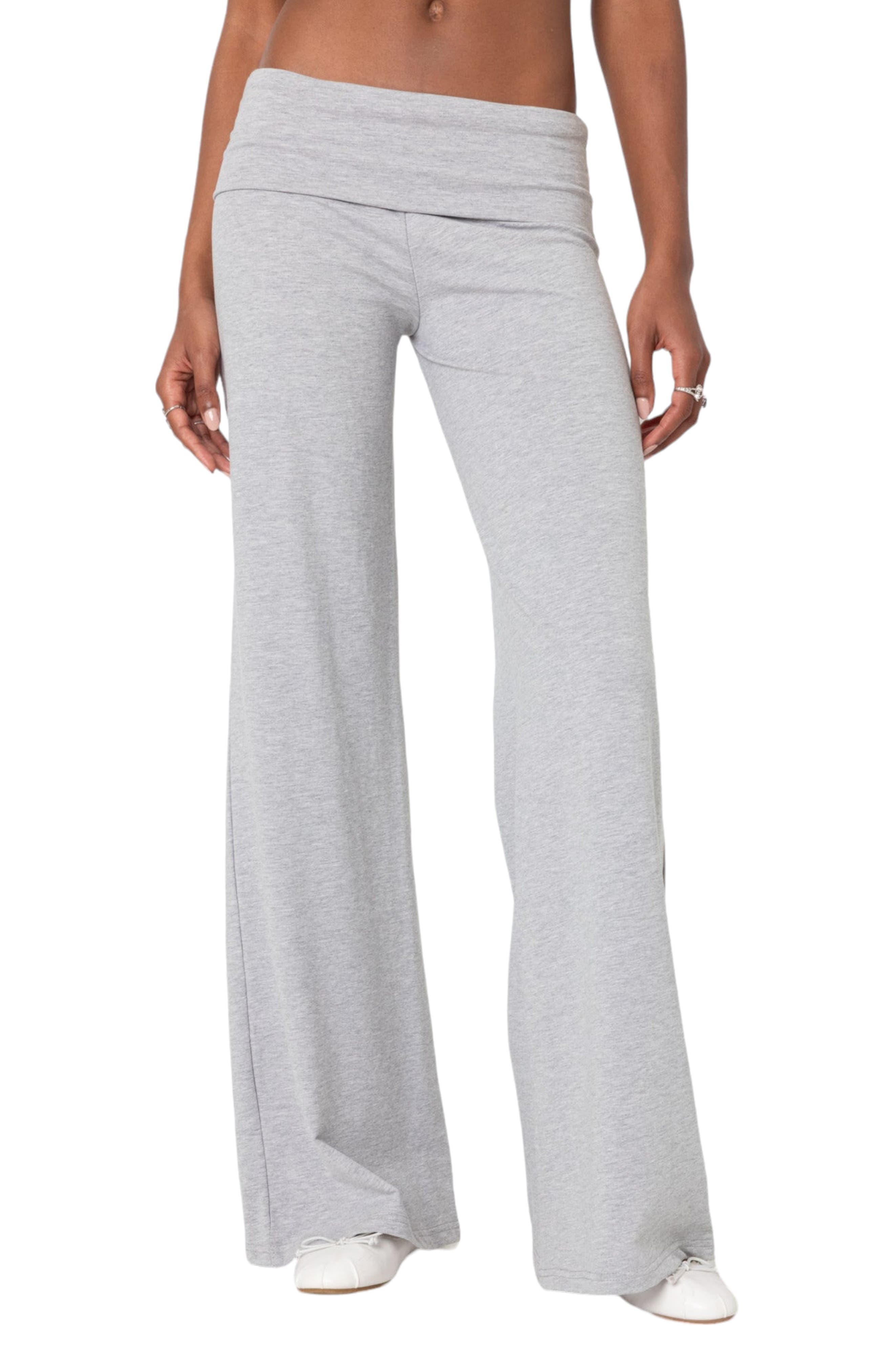 Wide Leg Foldover Pants - image 1