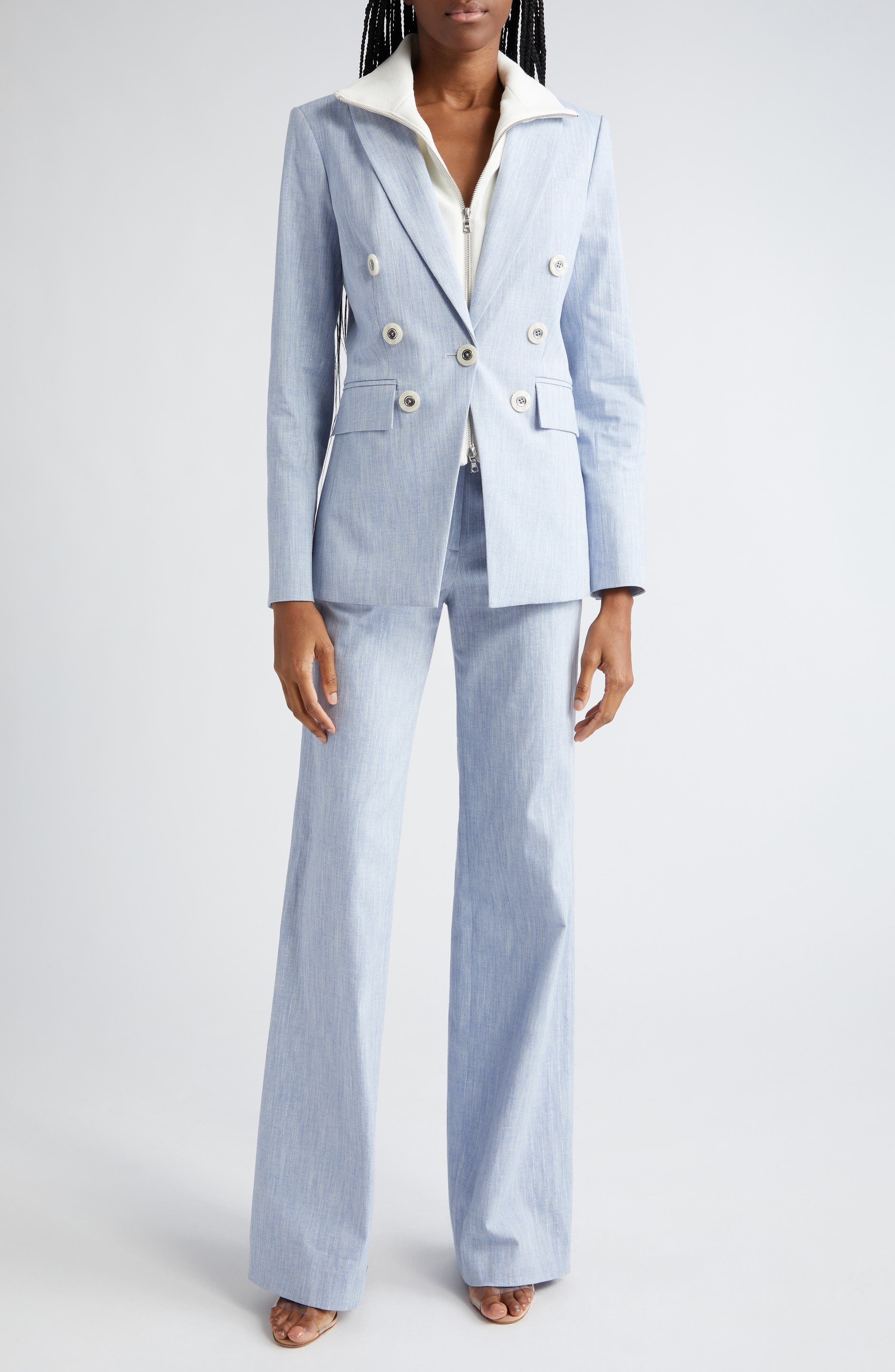 Jude Wide Leg Cotton Blend Pants - image 2