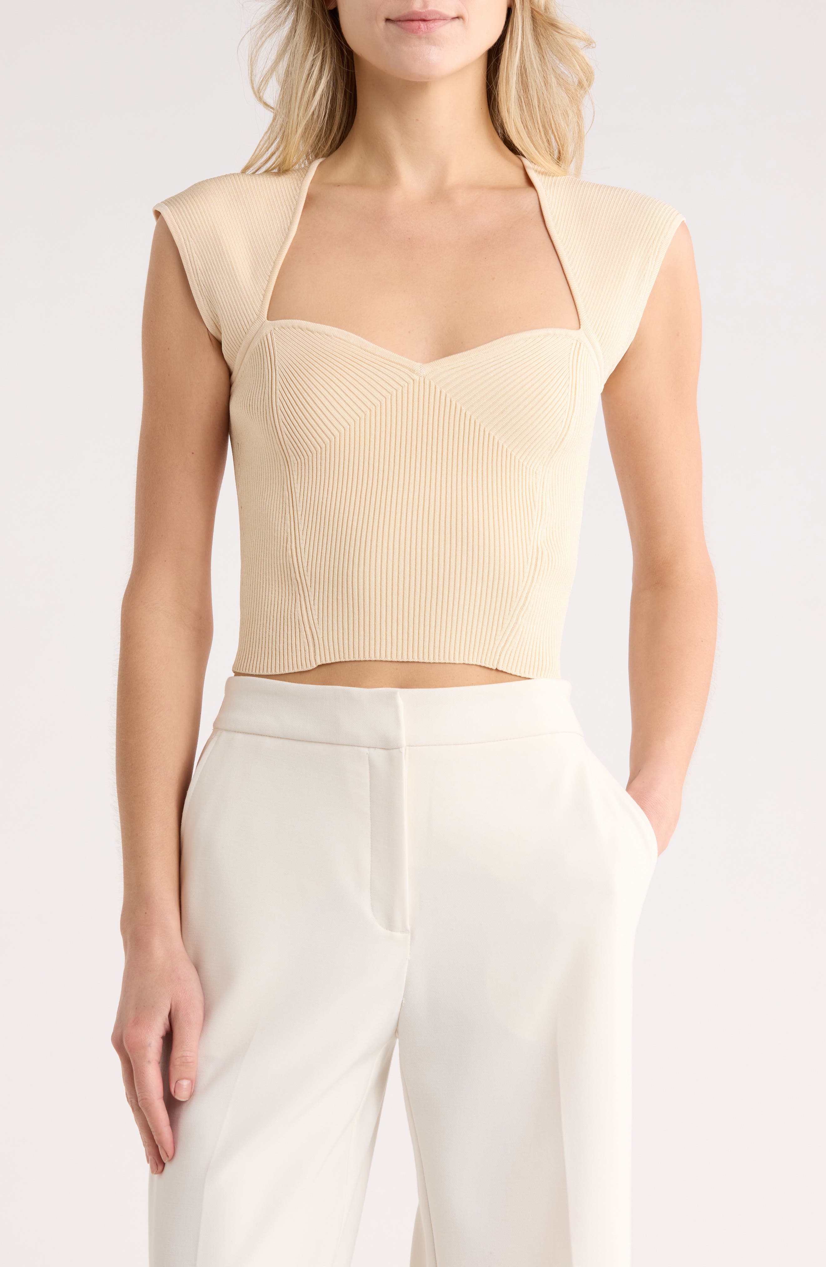 Abia Ribbed Crop Top - image 3