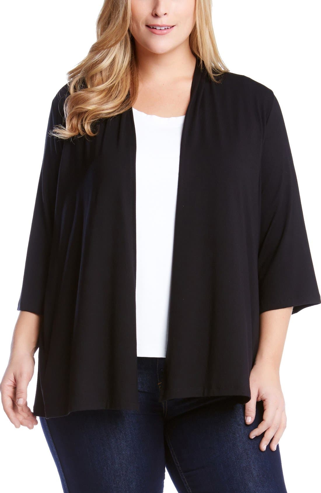 Molly Open Front Jersey Cardigan - image 1