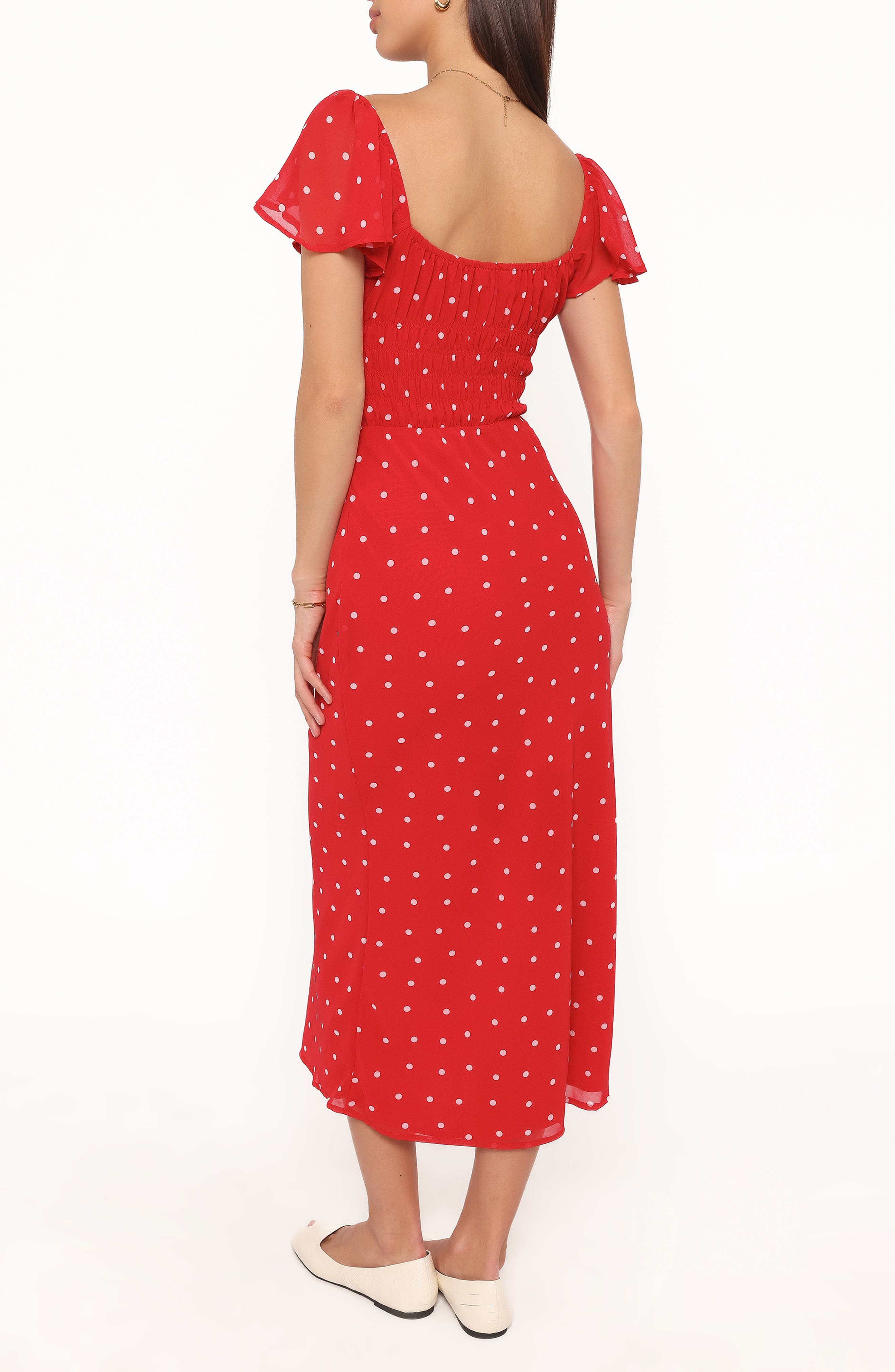 Sherrie Polka Dot Midi Dress - image 2