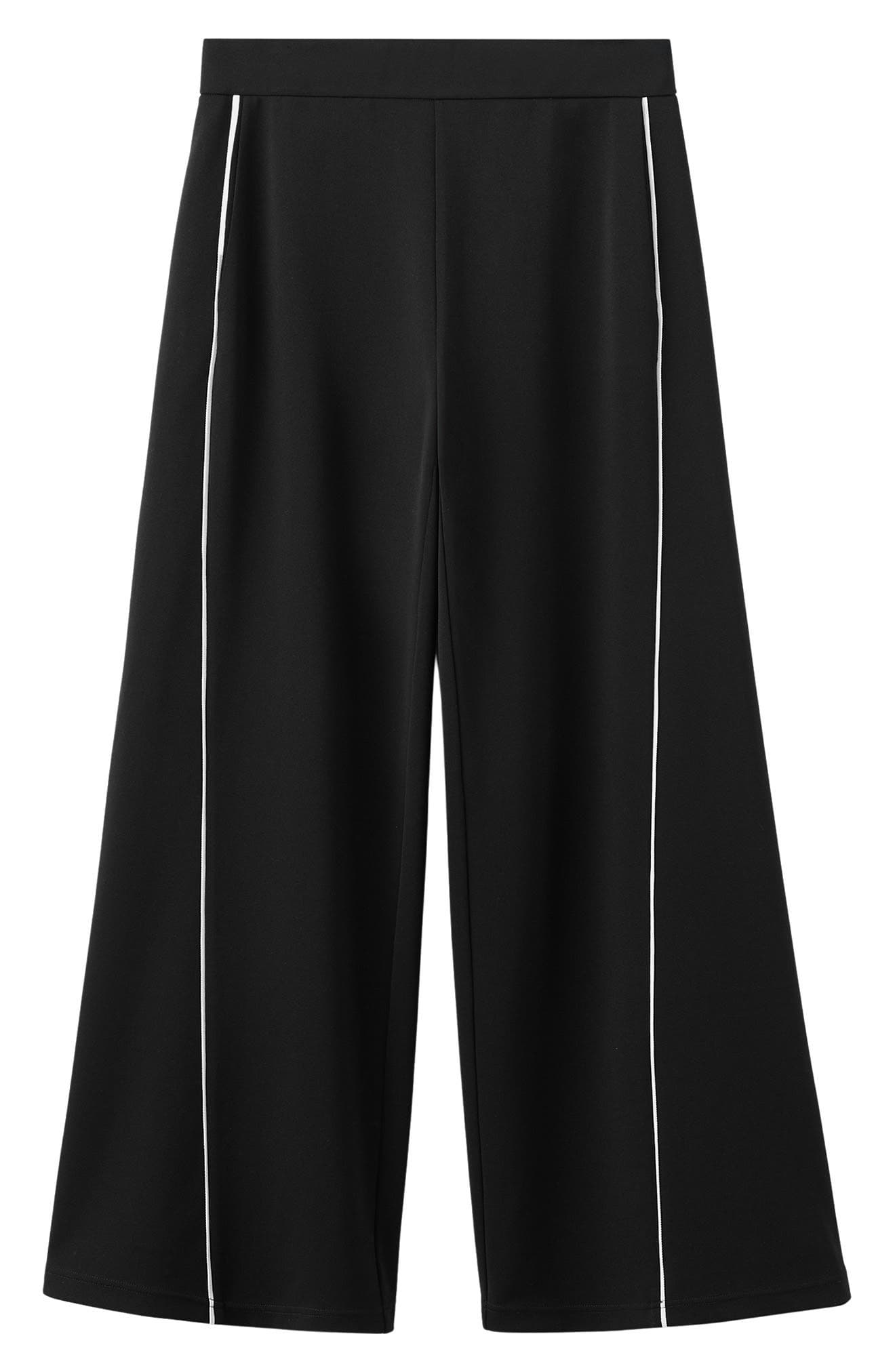 Side Piped Knit Wide Leg Pants - image 2