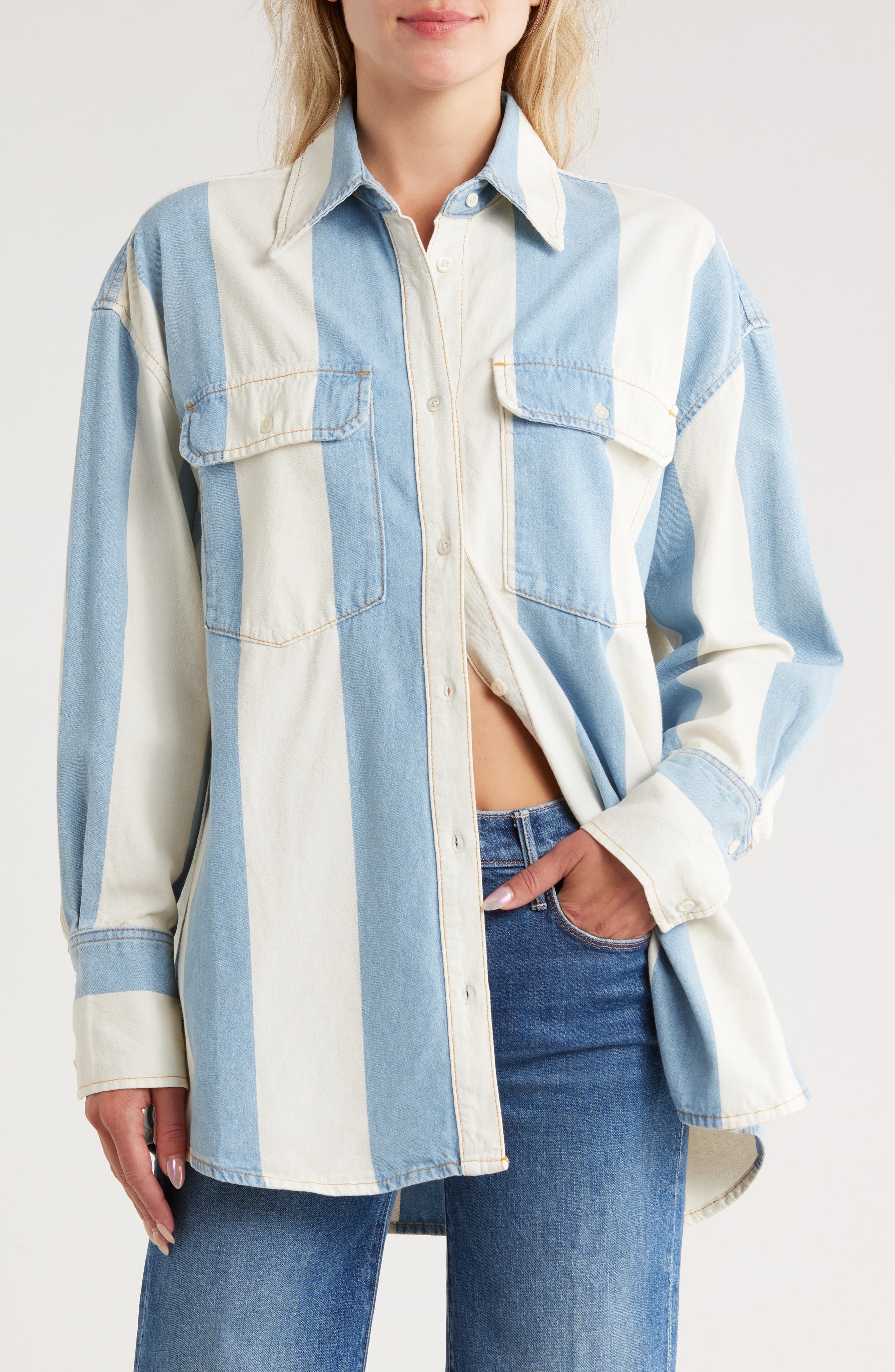 The Borrowed Cotton Button-Up Shirt - image 1