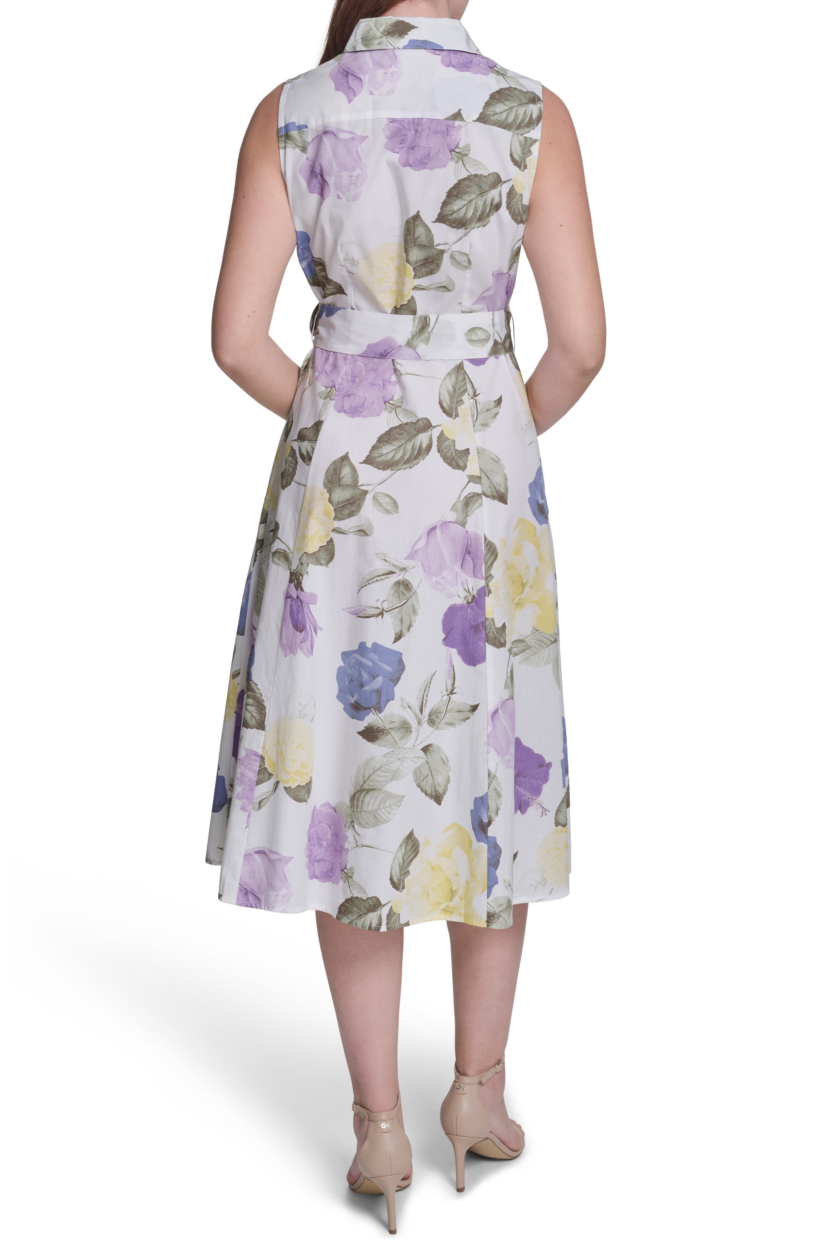 Sleeveless Cotton Shirtdress - image 2