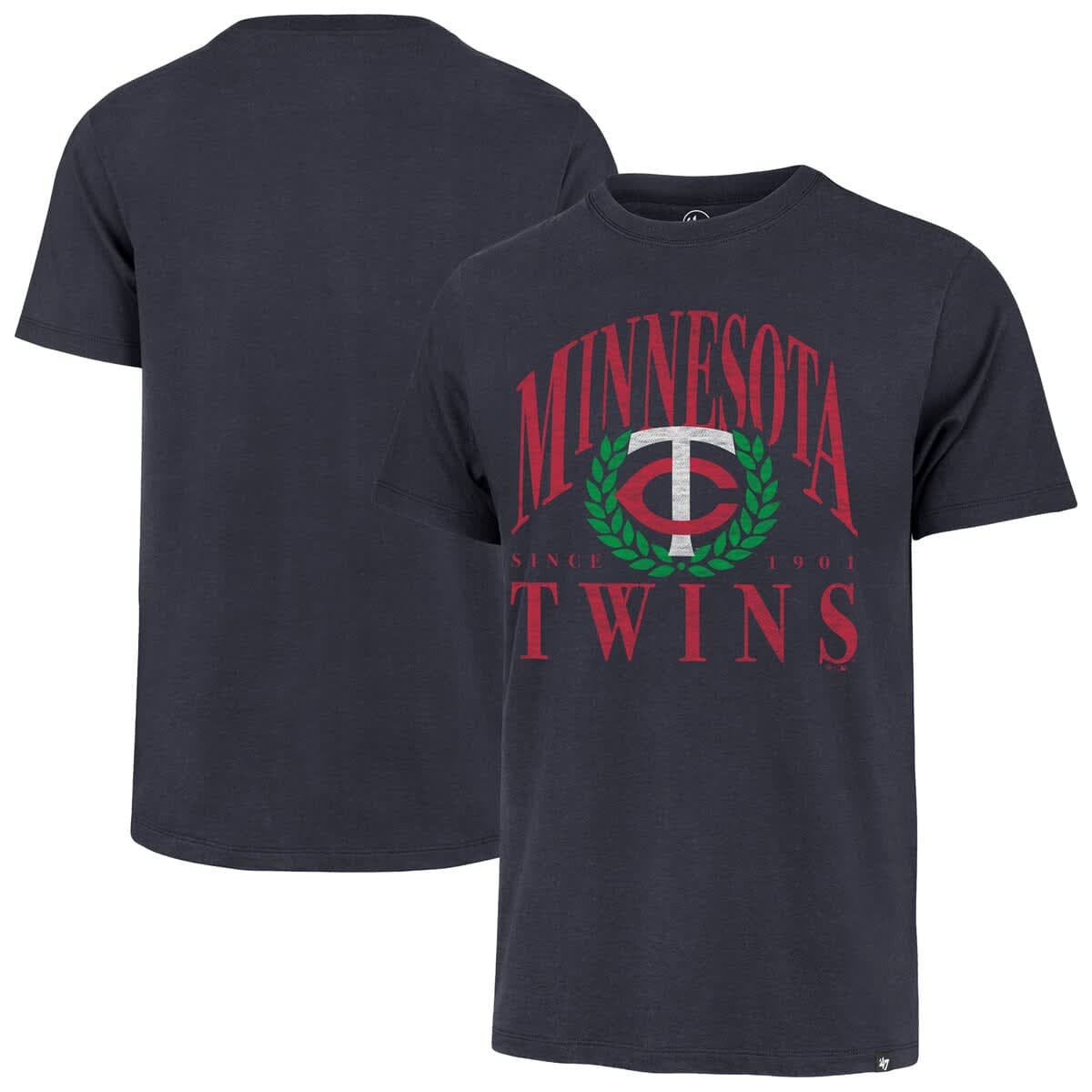 Men's '47 Navy Minnesota Twins Pitchout Franklin T-Shirt - image 1