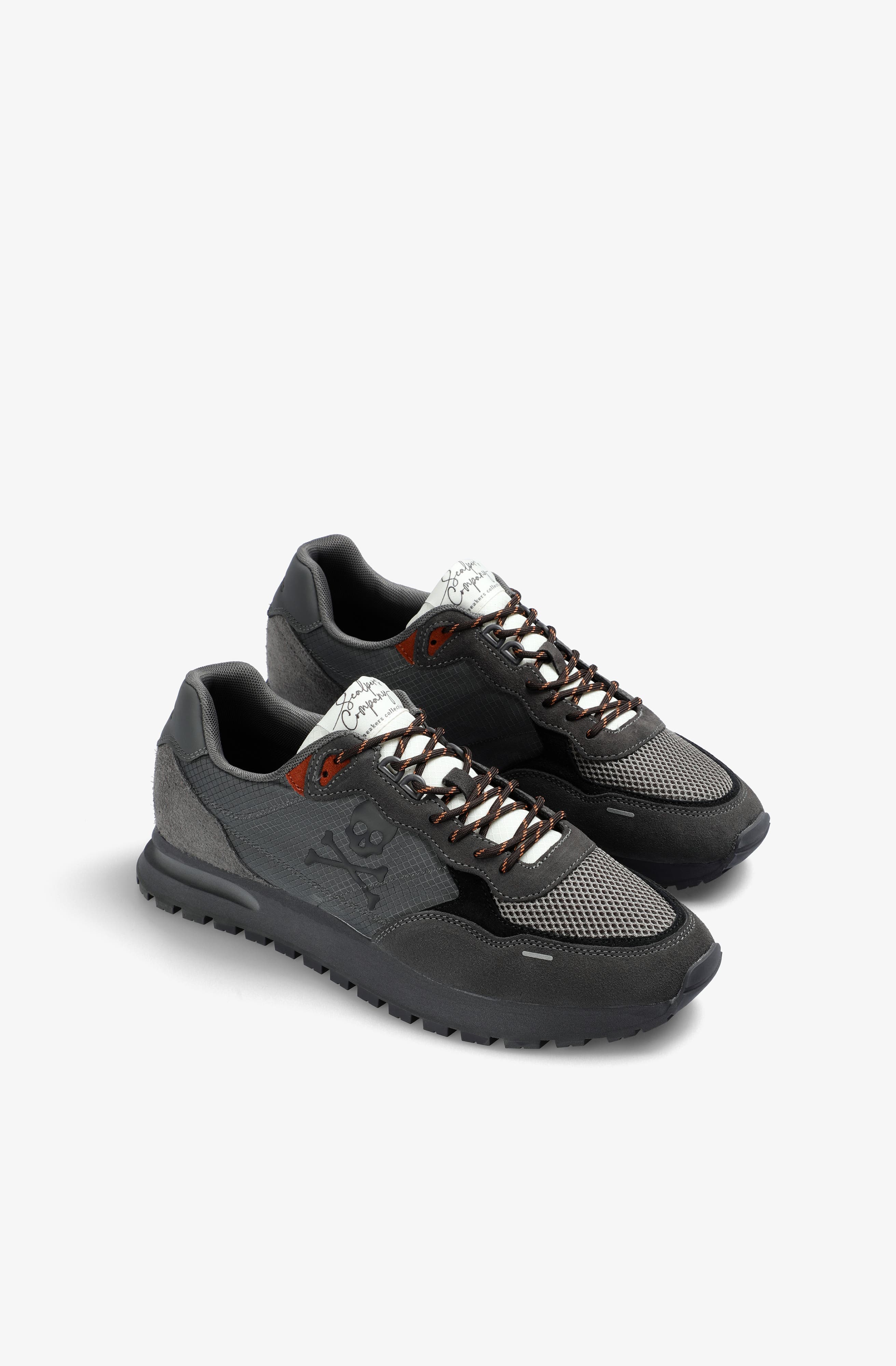 Suede Skull Contrast Sneakers - image 2
