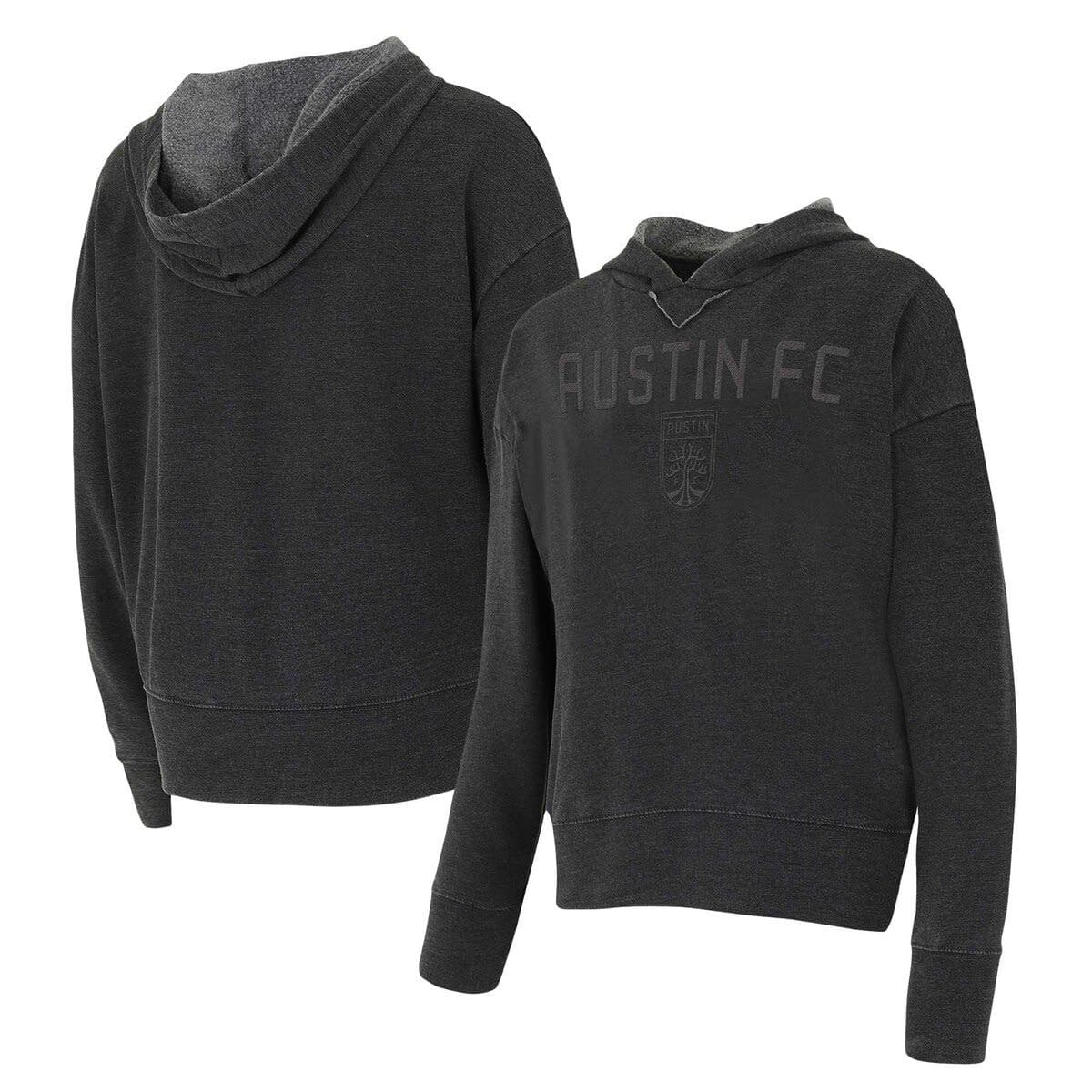 Women's Concepts Sport Charcoal Austin FC Volley Hoodie Long Sleeve T-Shirt - image 1