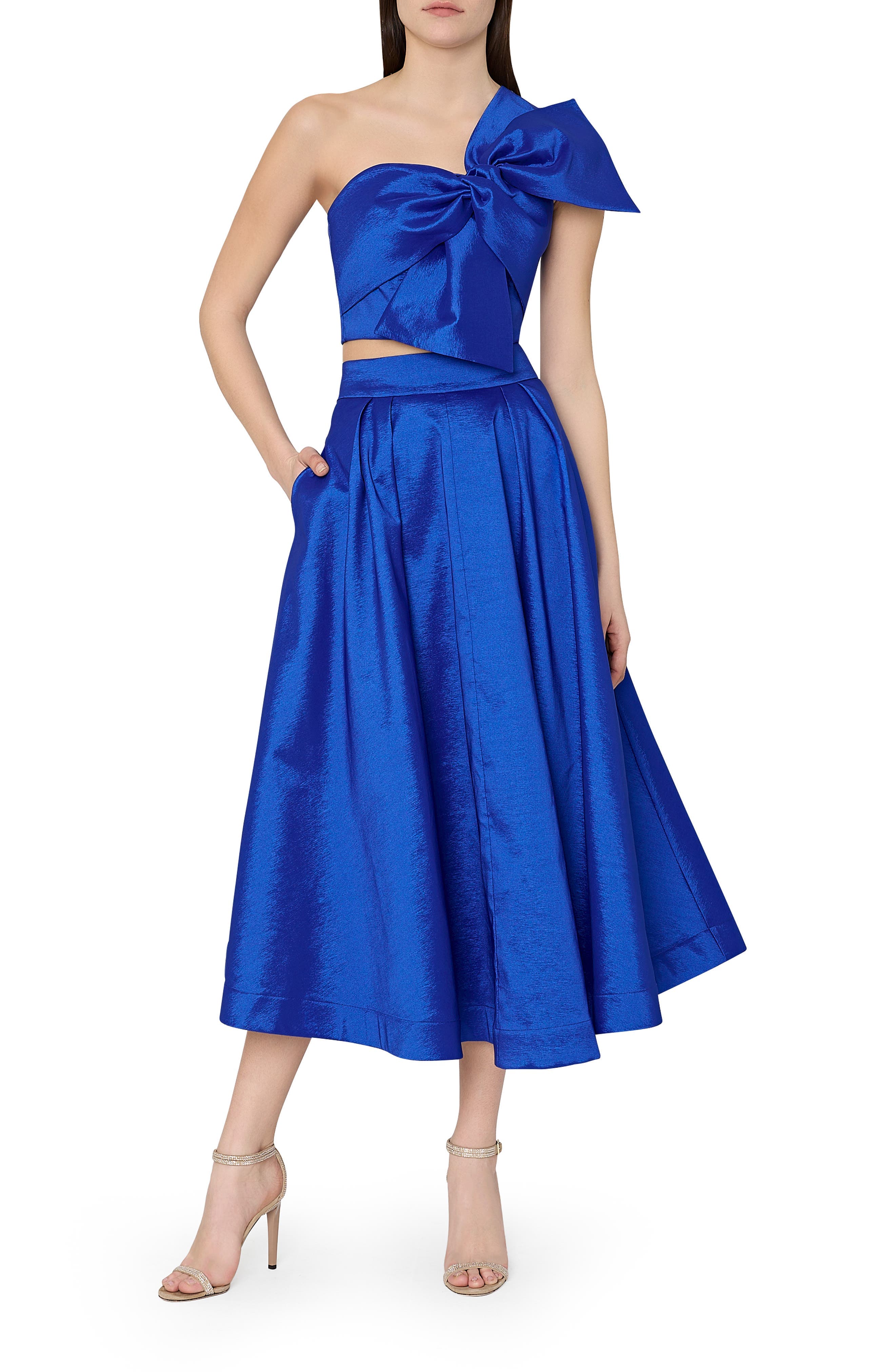 Juliet Taffeta Midi Skirt - image 1