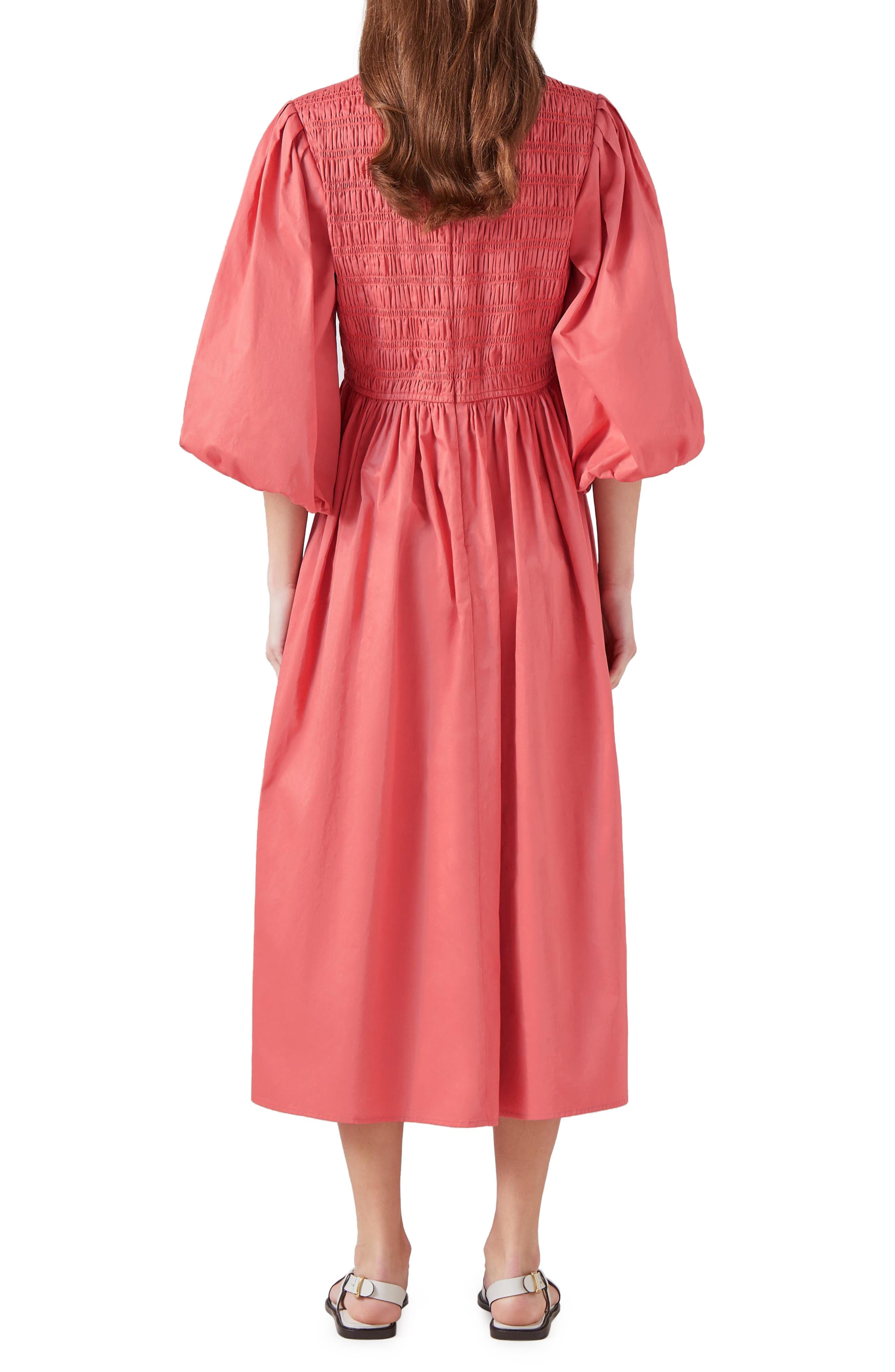 Calister Smocked Midi Dress - image 2
