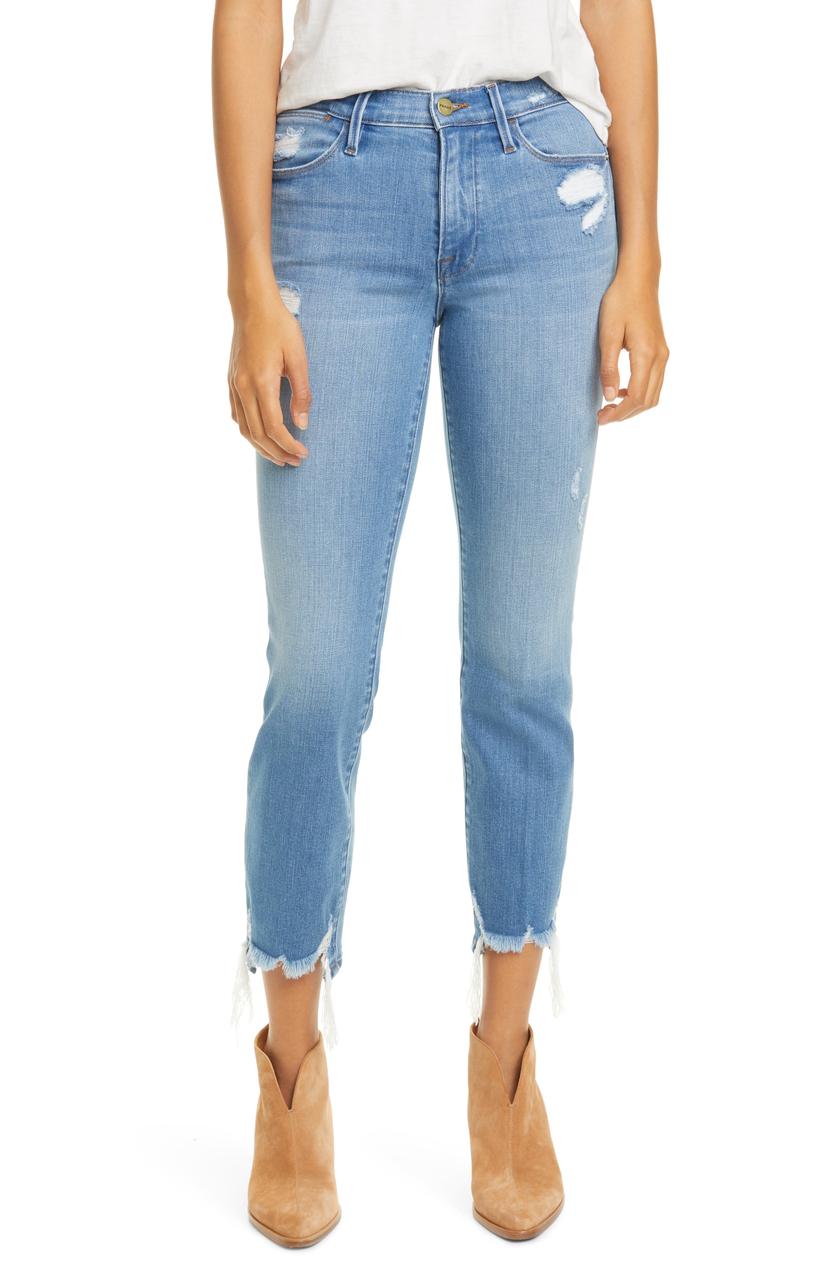Le High Ripped Straight Leg Jeans - image 1
