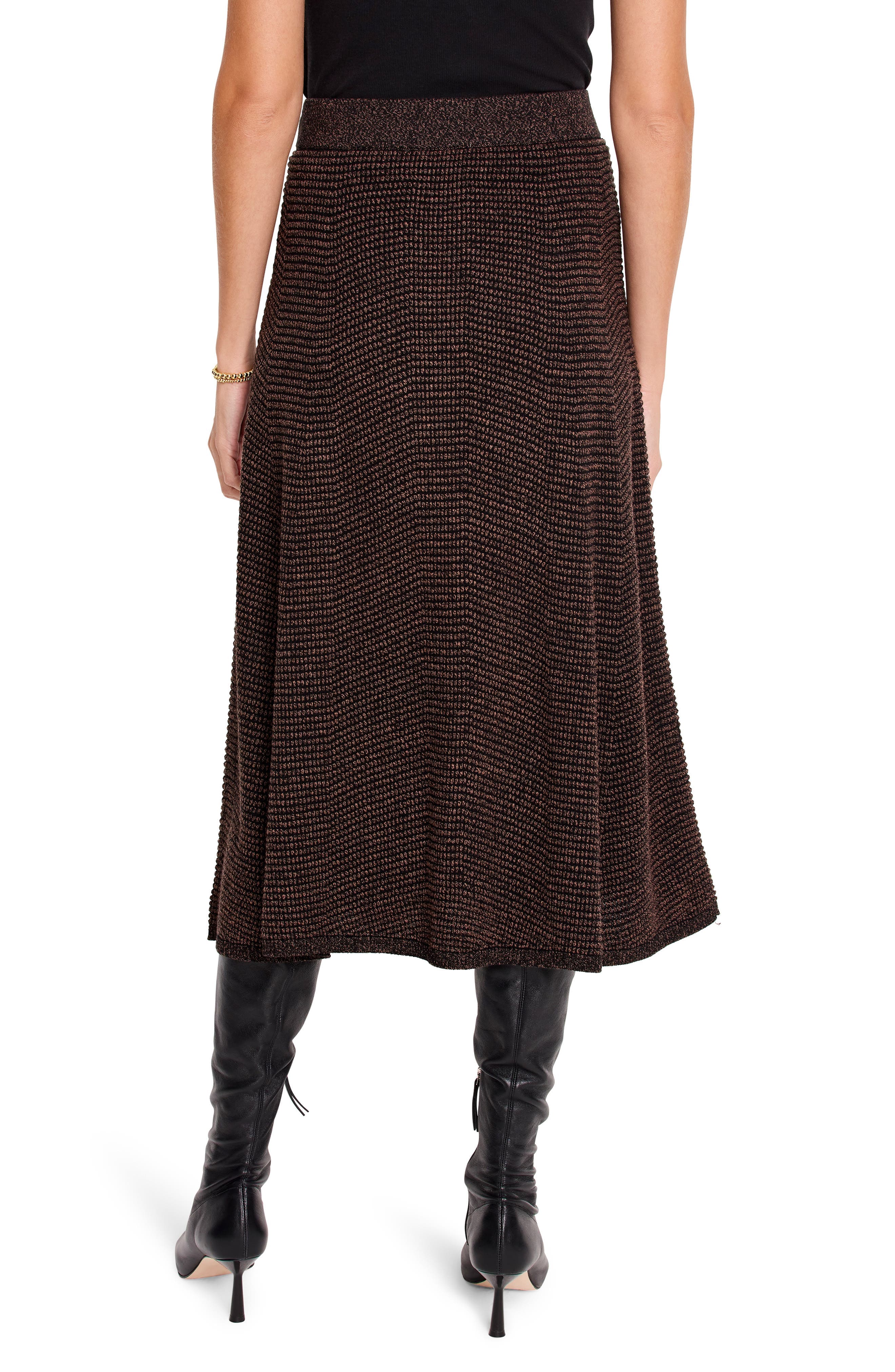 Pixel Knit Midi Skirt - image 2