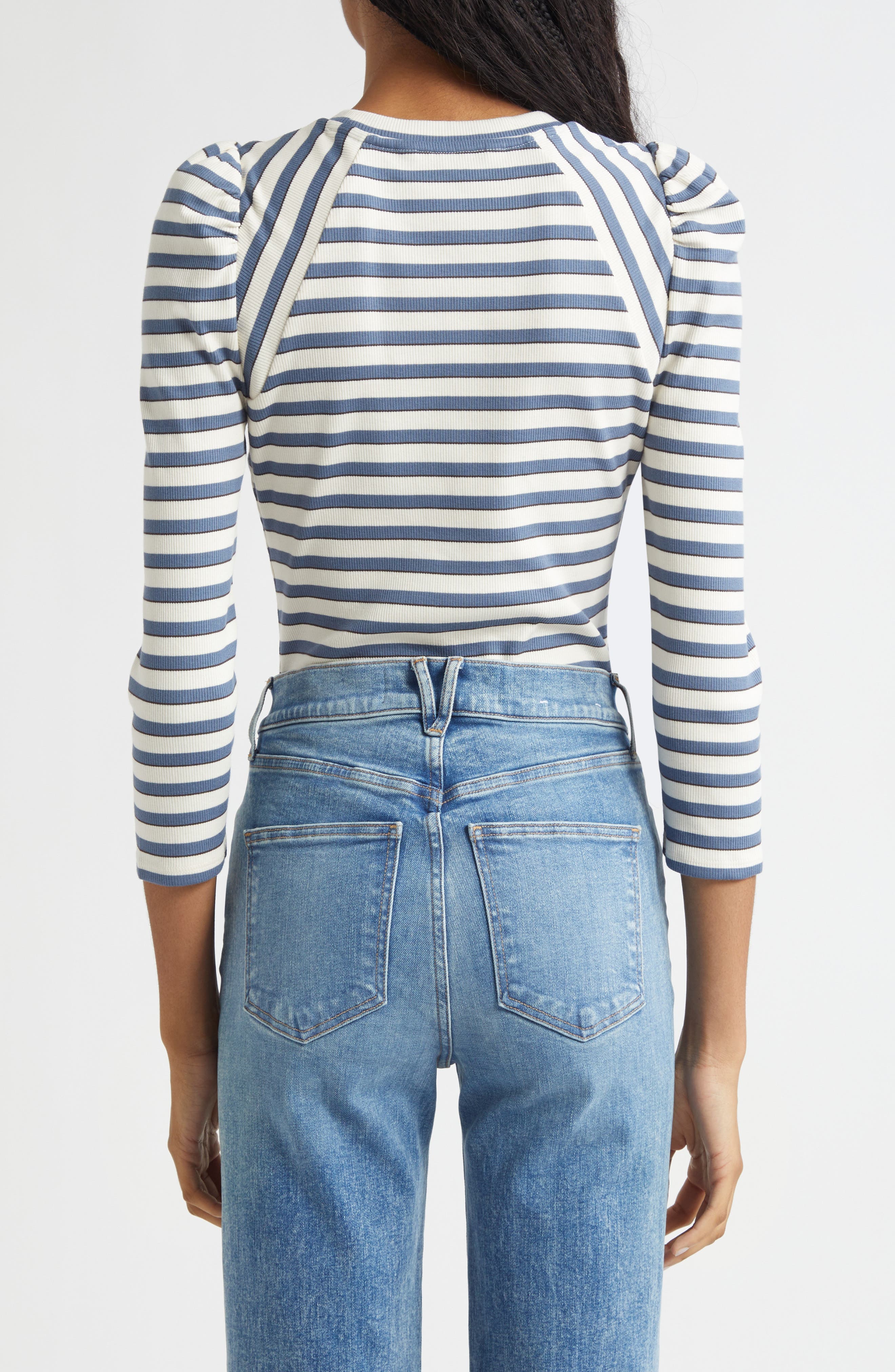 Delano Stripe Raglan Sleeve Top - image 2