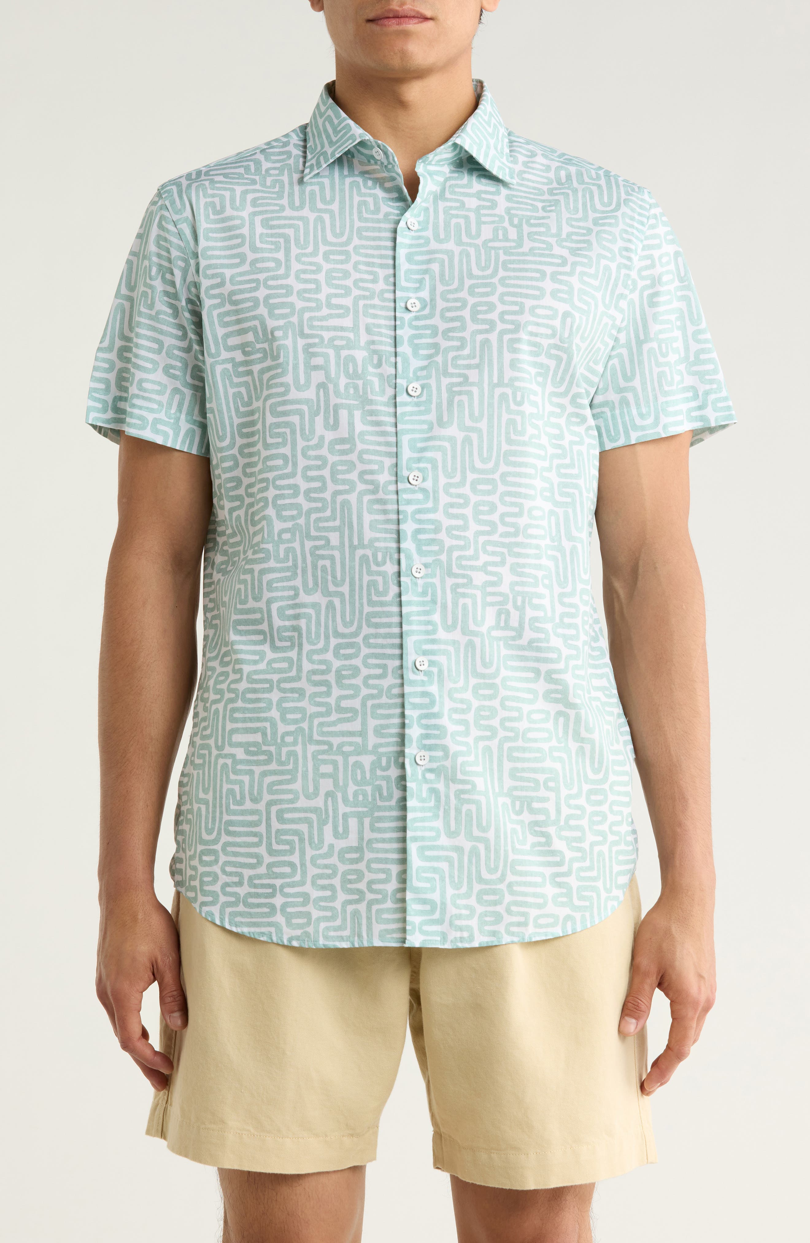 Fenchurch Short Sleeve Button-Up Shirt - image 1