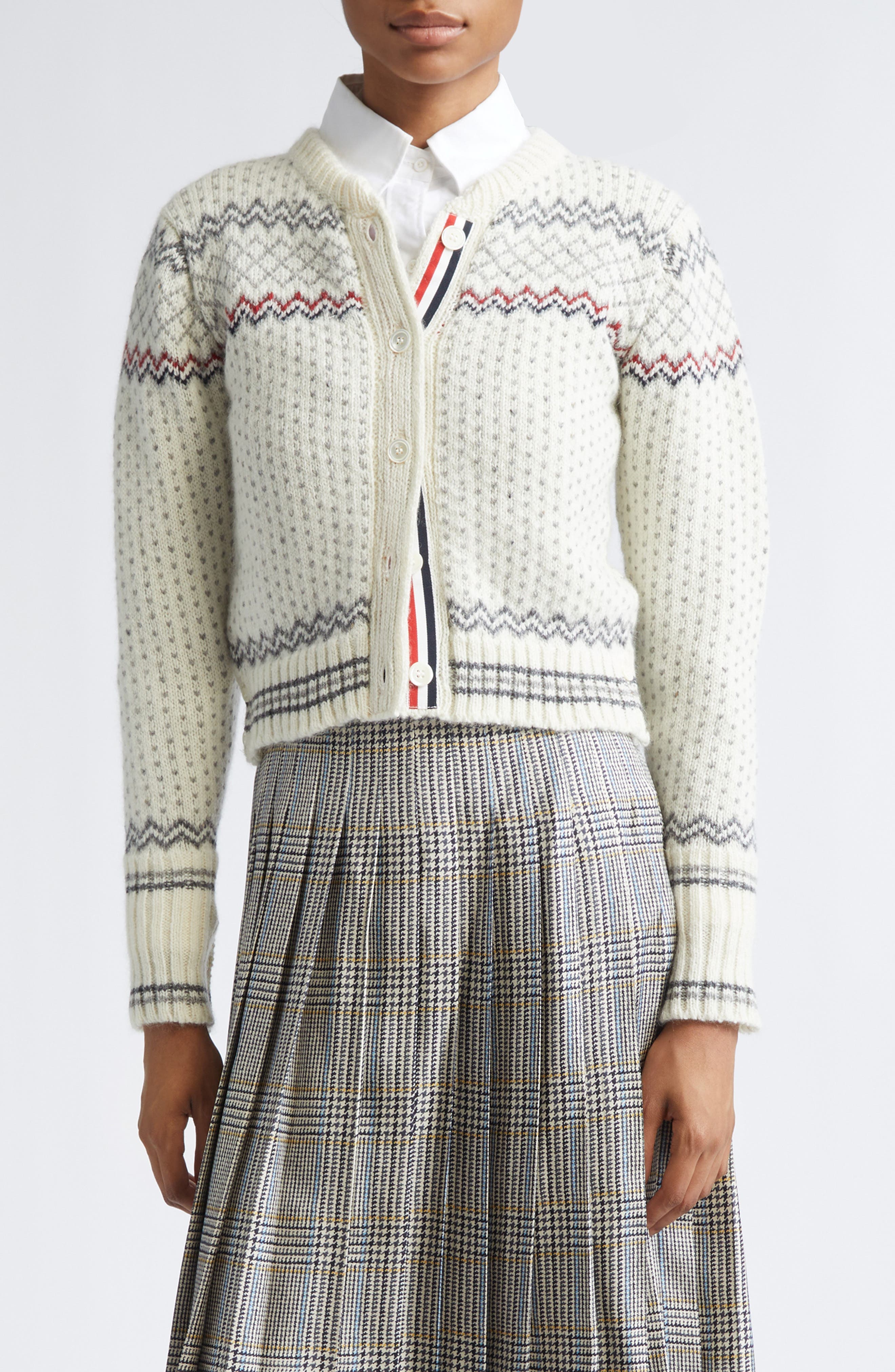 Fair Isle Float Jacquard Wool & Cashmere Cardigan - image 1
