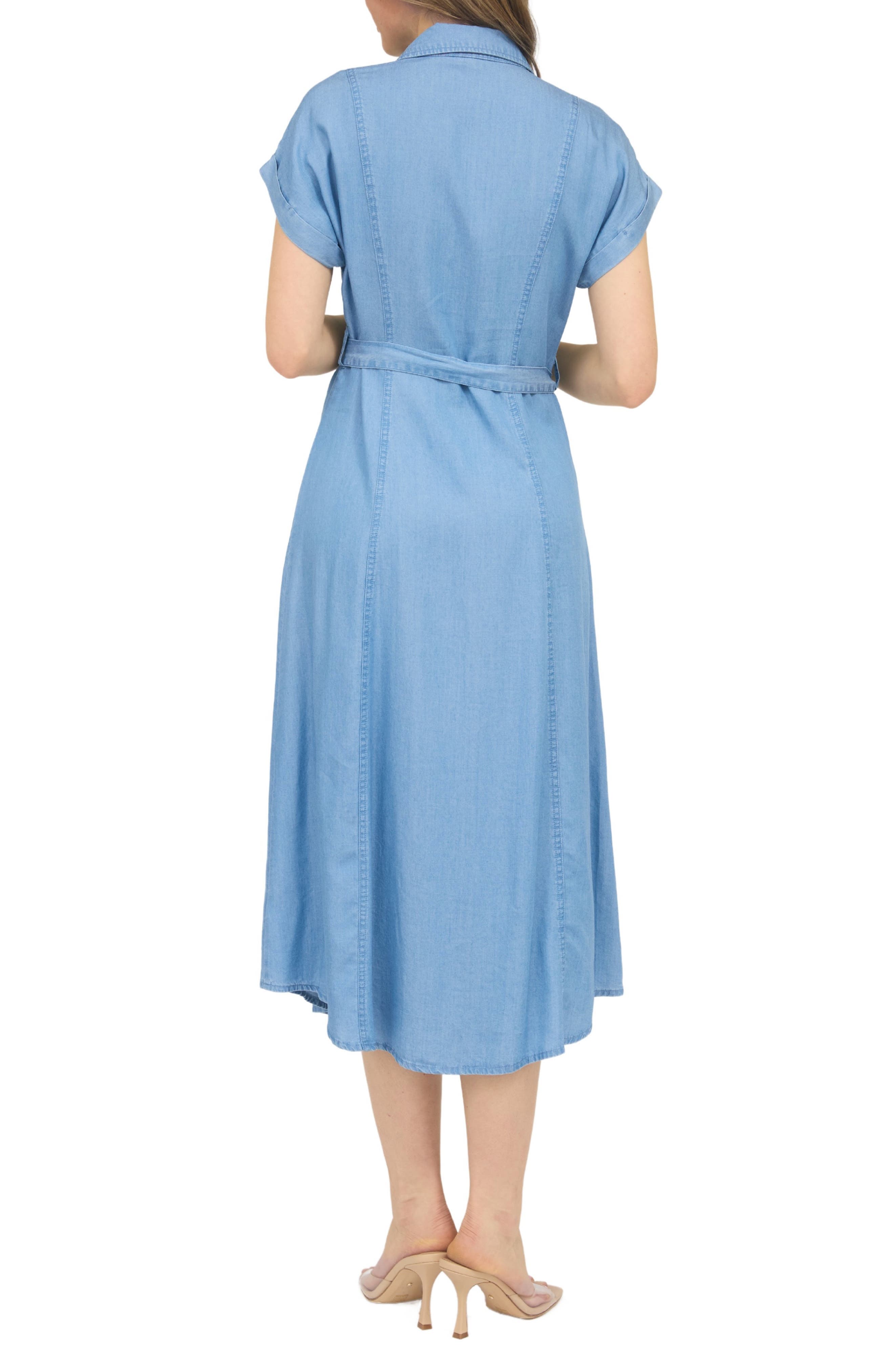 Chambray Button Front Dress - image 2