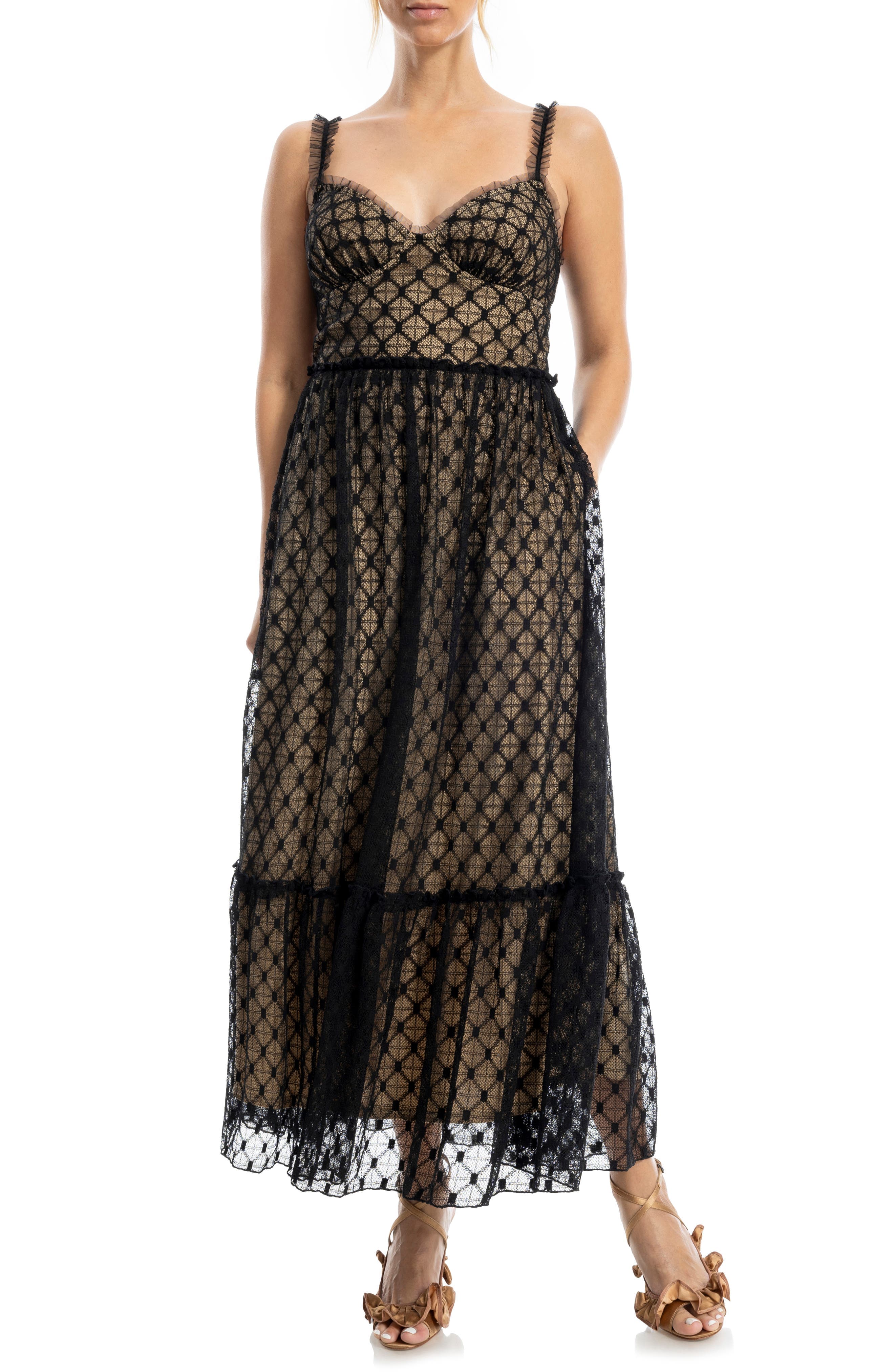 Lace Midi Dress - image 1