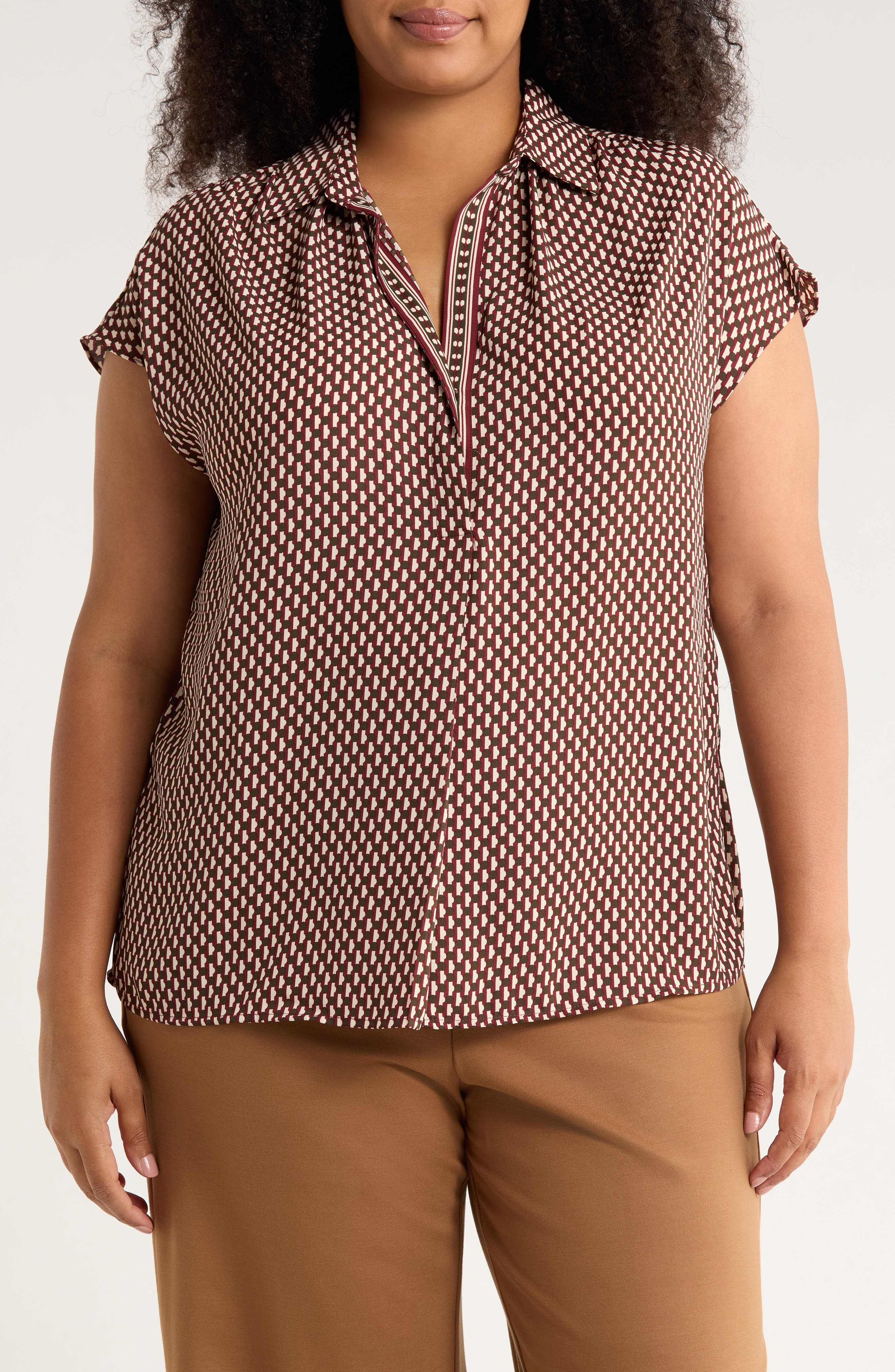 Cap Sleeve Blouse - image 1