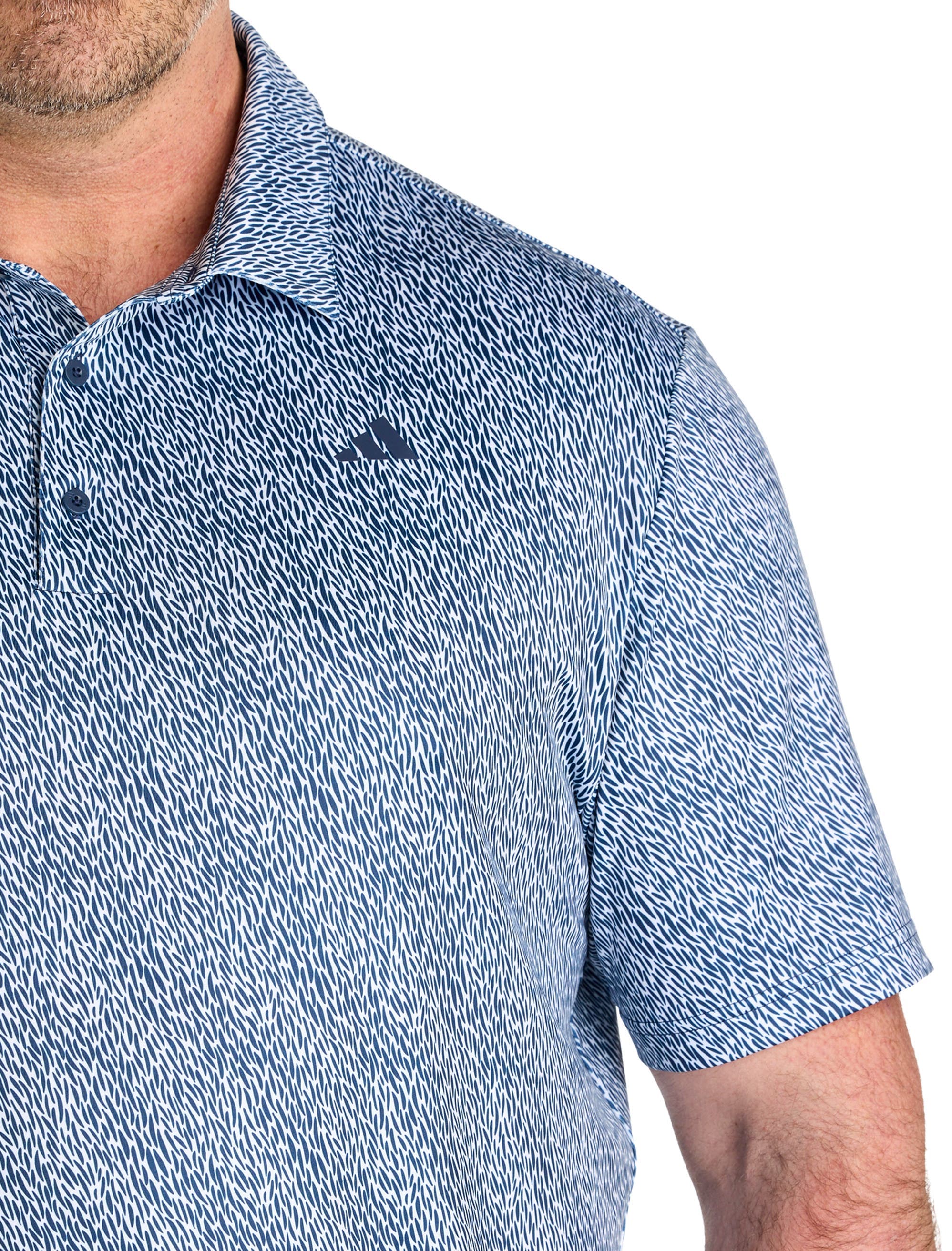 Big & Tall Ultimate 365 Feather Print Polo Shirt - image 2