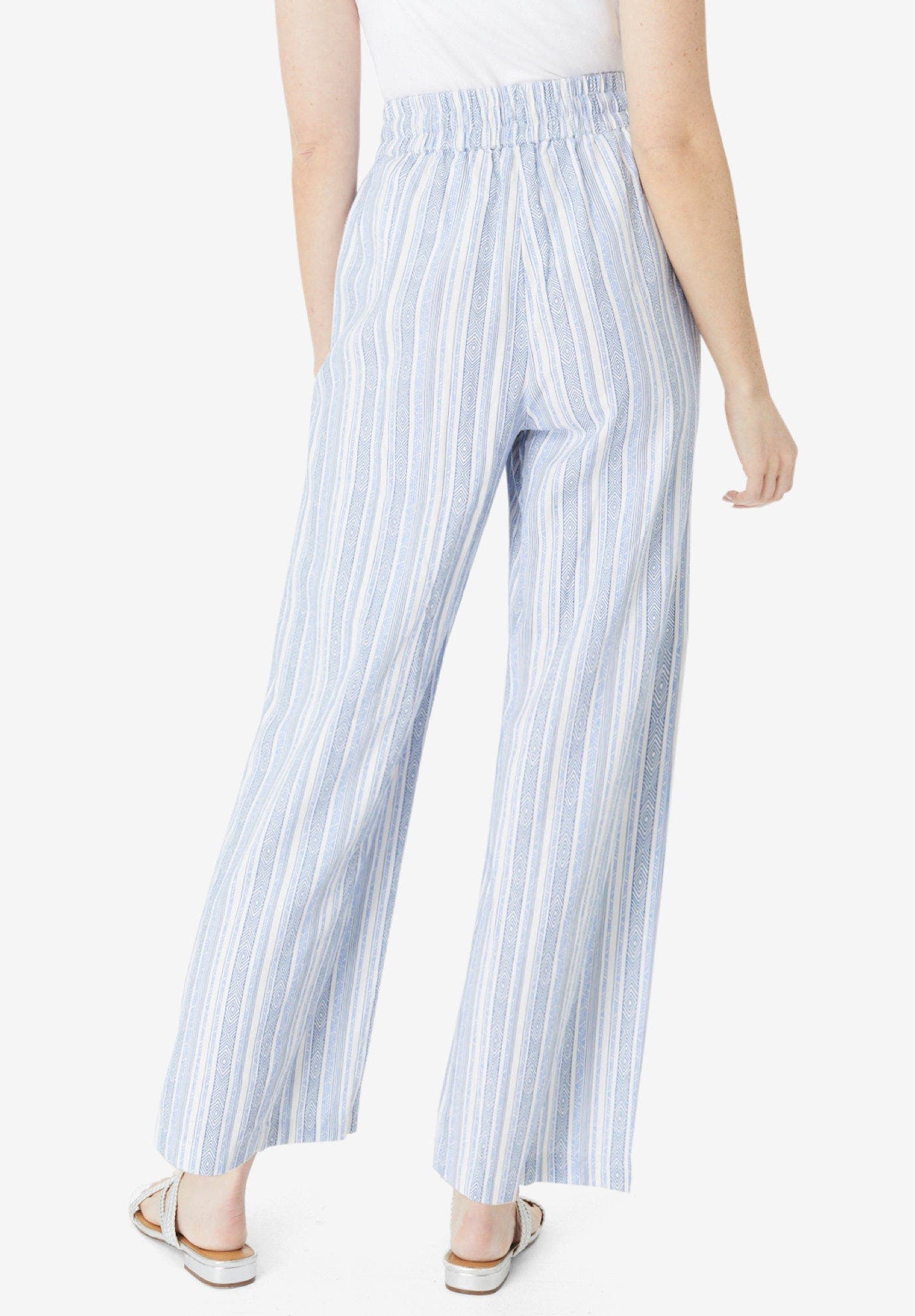 Plus Size Linen Wide-Leg Pant - image 2