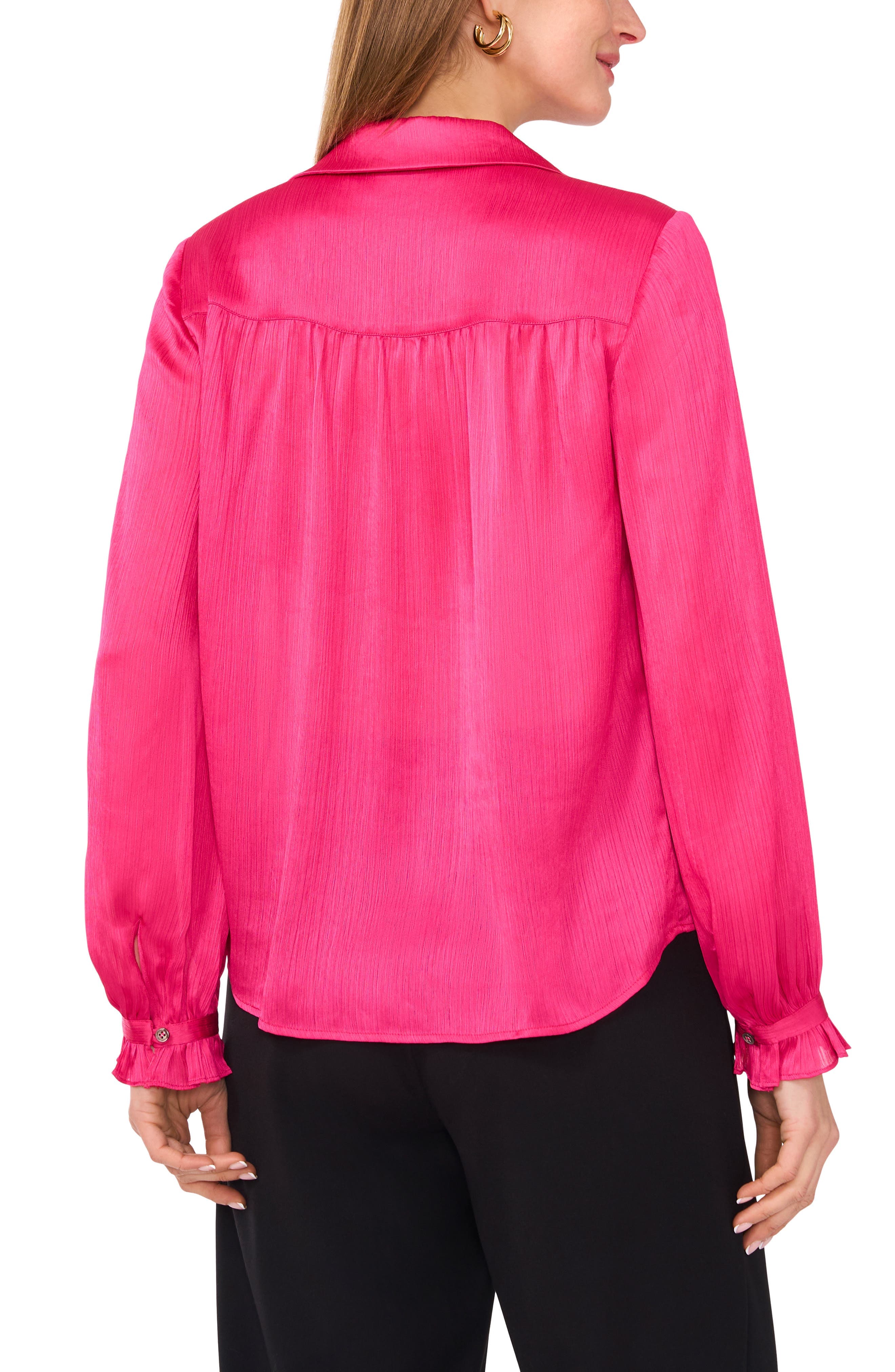 Plisse Button-Up Shirt - image 2