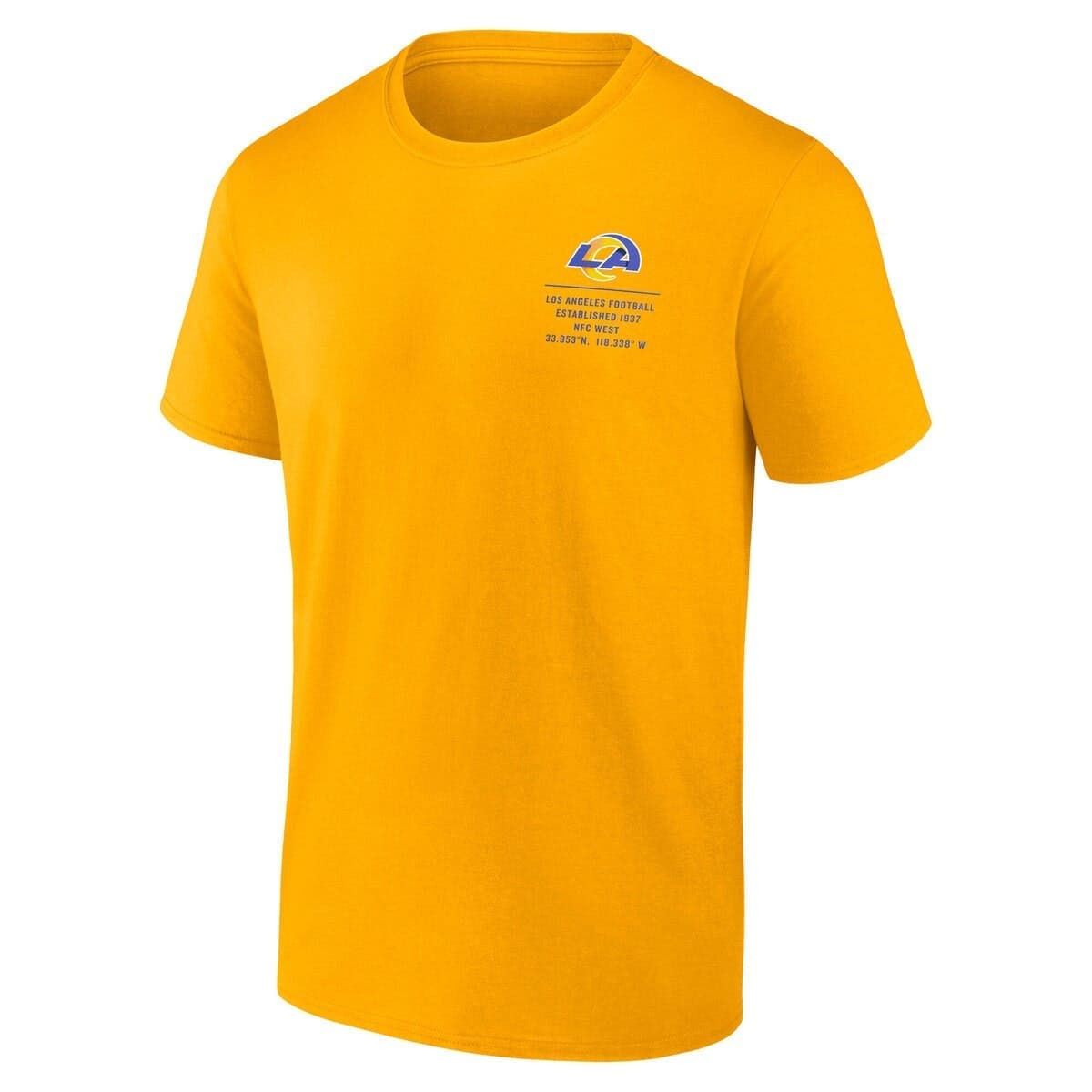 Men's Fanatics Gold Los Angeles Rams Repeat Stats T-Shirt - image 2