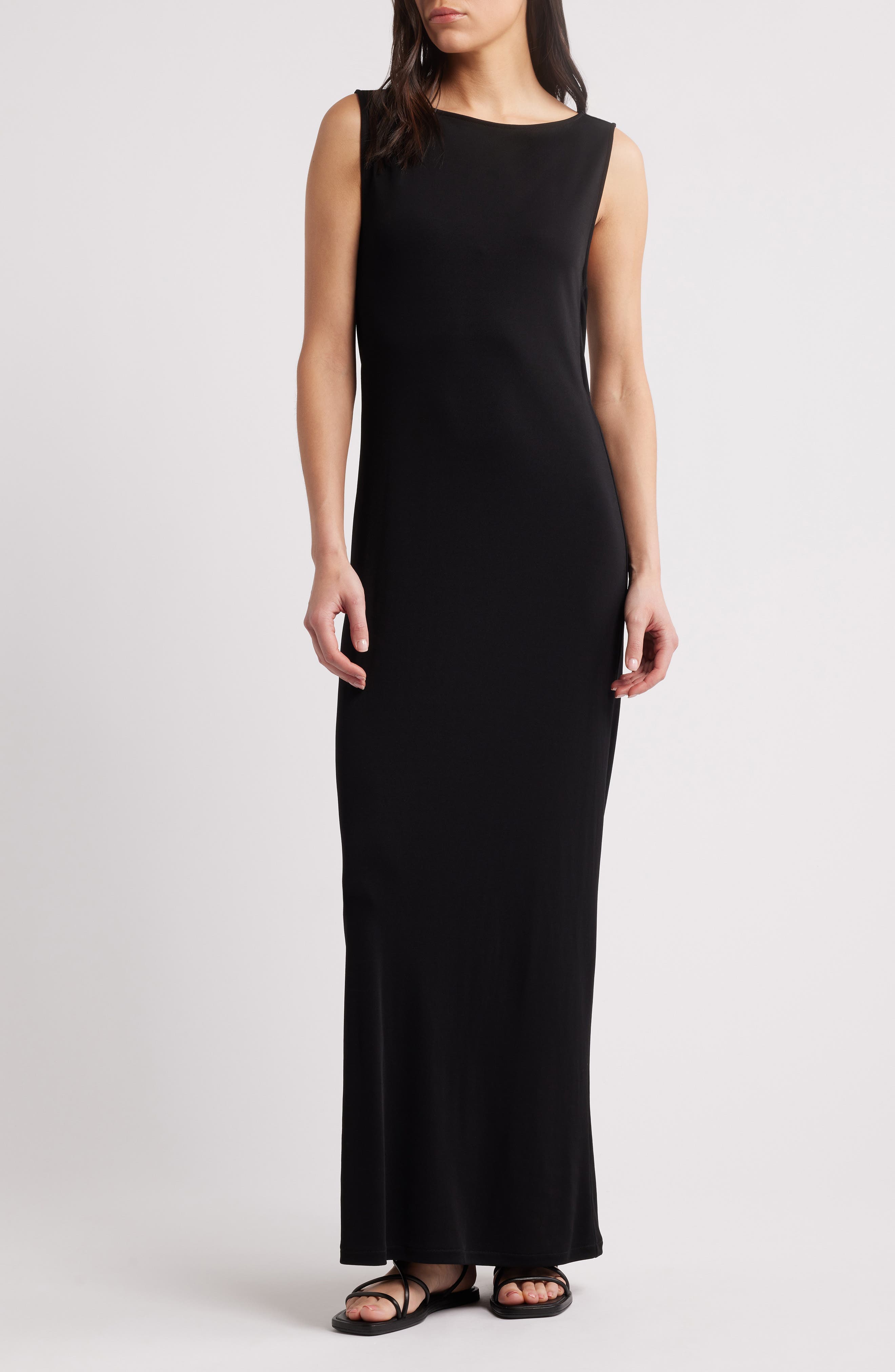 Drape Sleeveless Cutout Maxi Dress - image 1