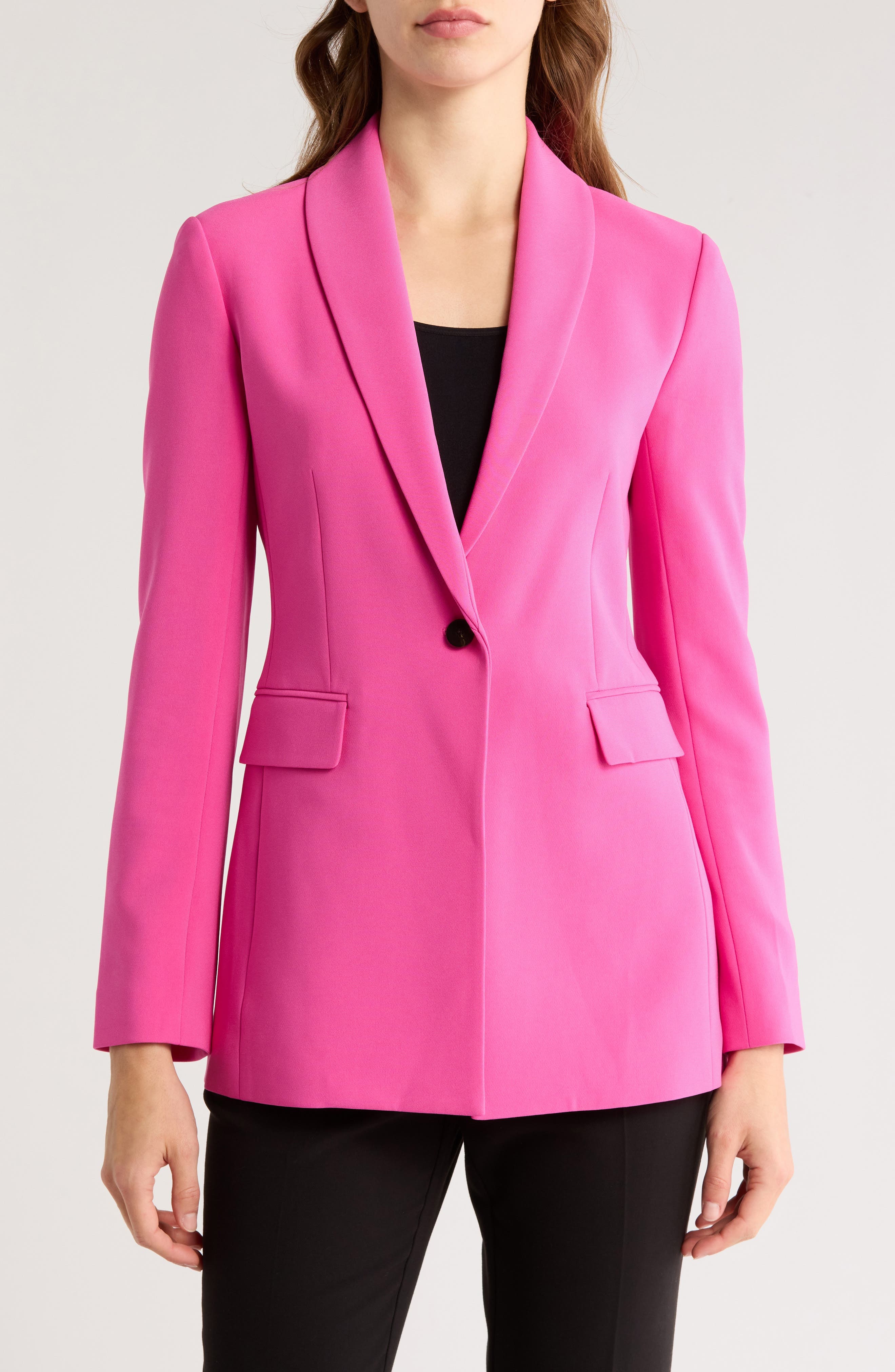 Shawl Collar Power Blazer Jacket - image 1