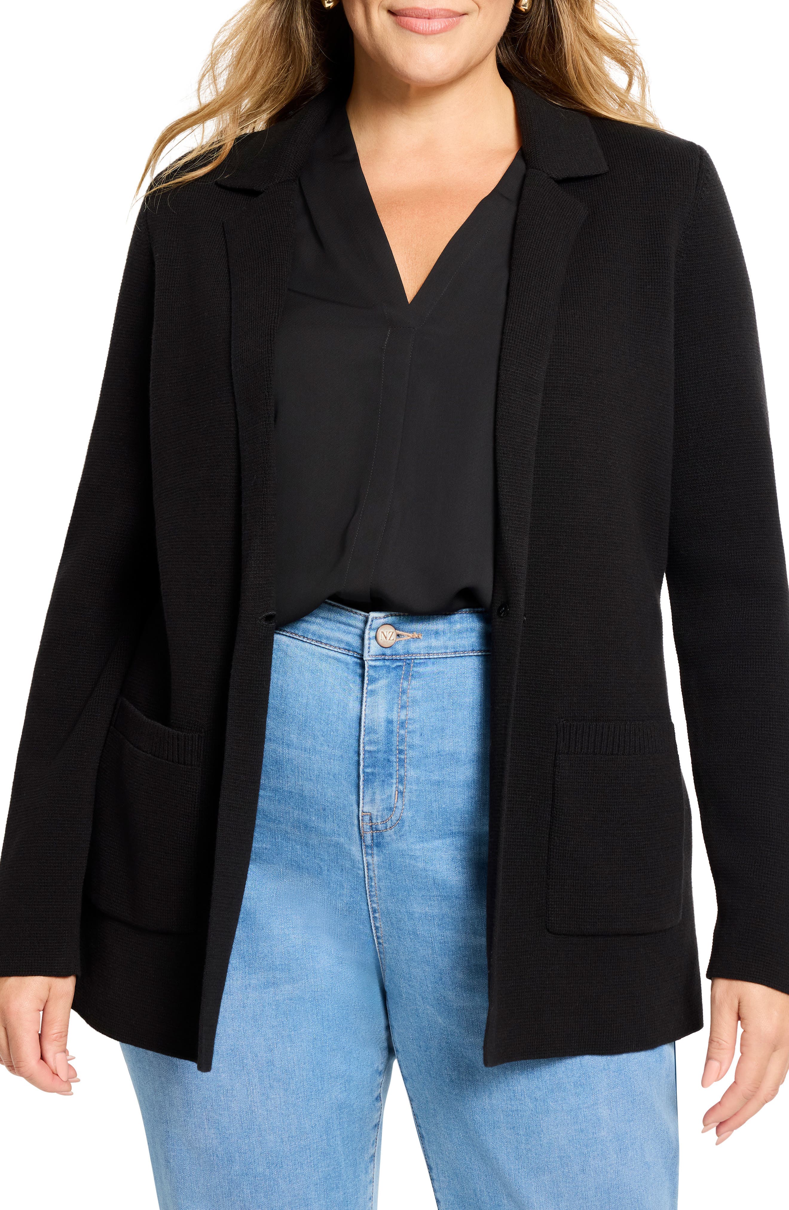 Knit Blazer - image 1