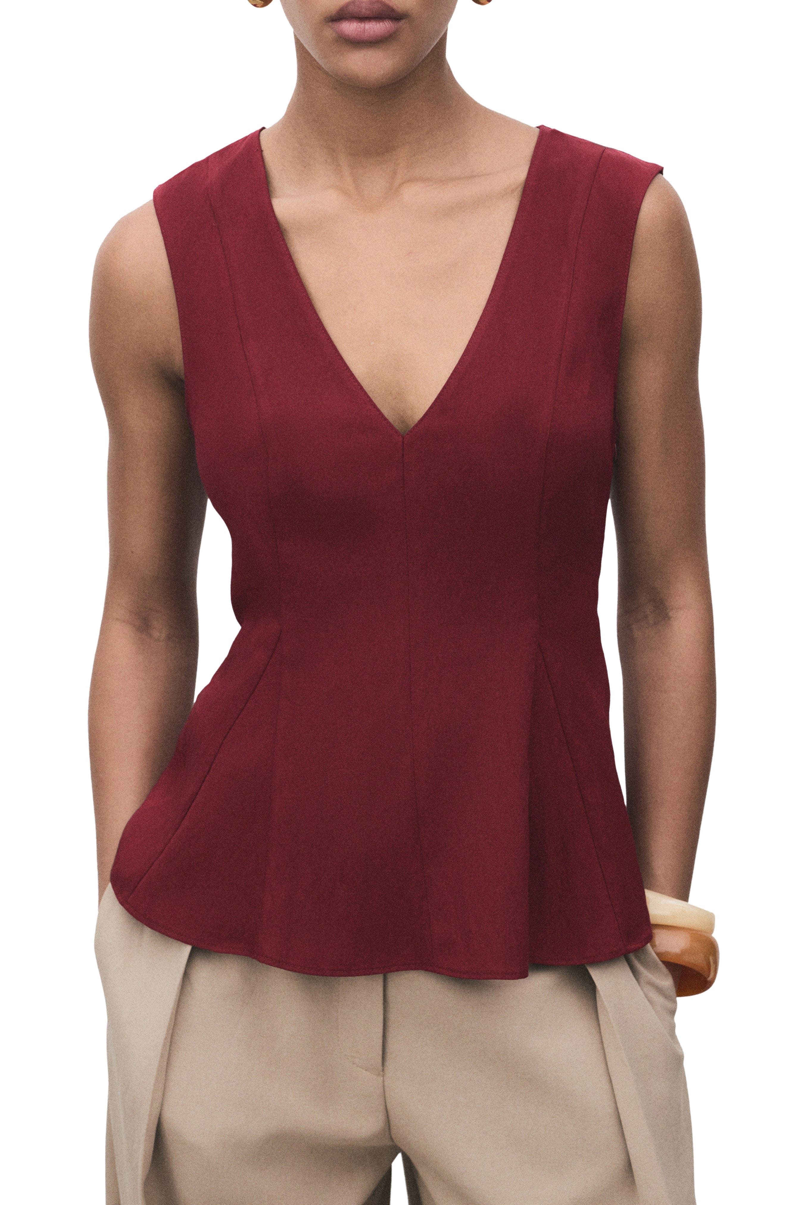 Sleeveless Peplum Top - image 3