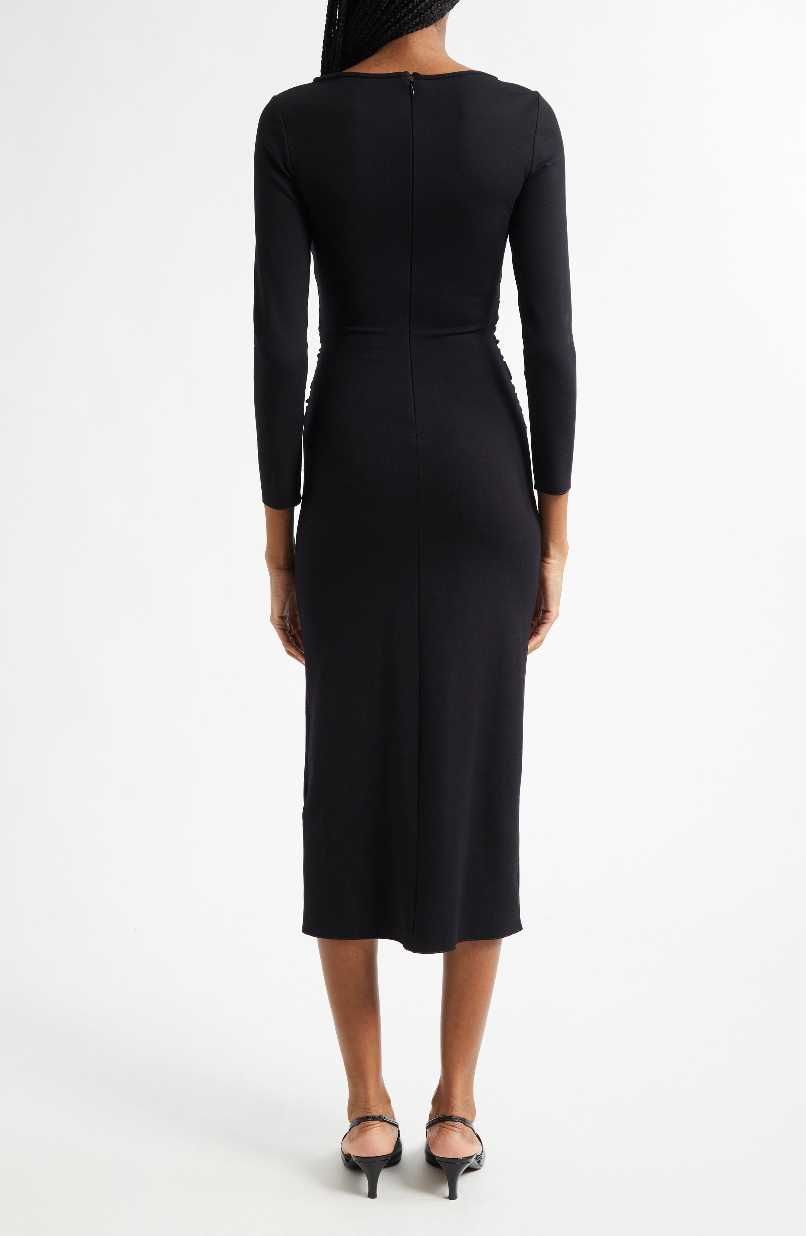 Punto Milano Long Sleeve Jersey Dress - image 2